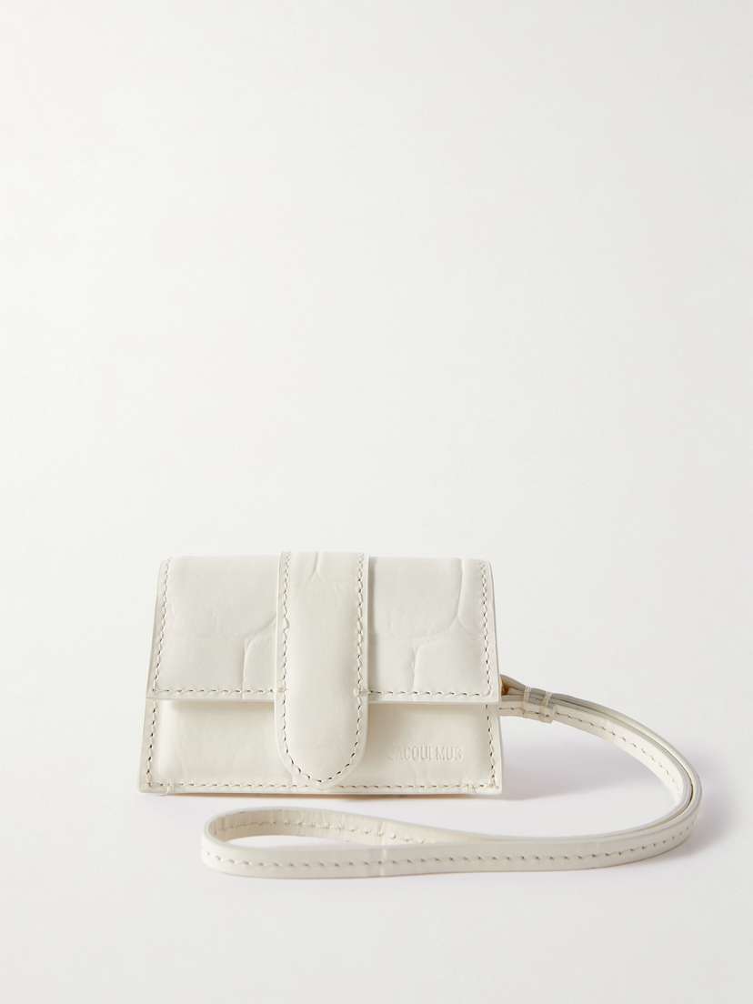 Jacquemus Le Porte Bambino Croc-effect Leather Shoulder Bag