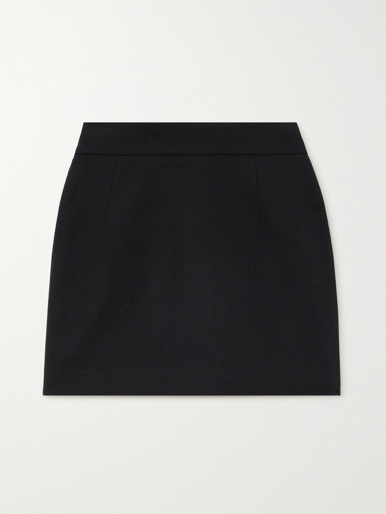 Tod's High-waisted Virgin-wool Miniskirt In Black