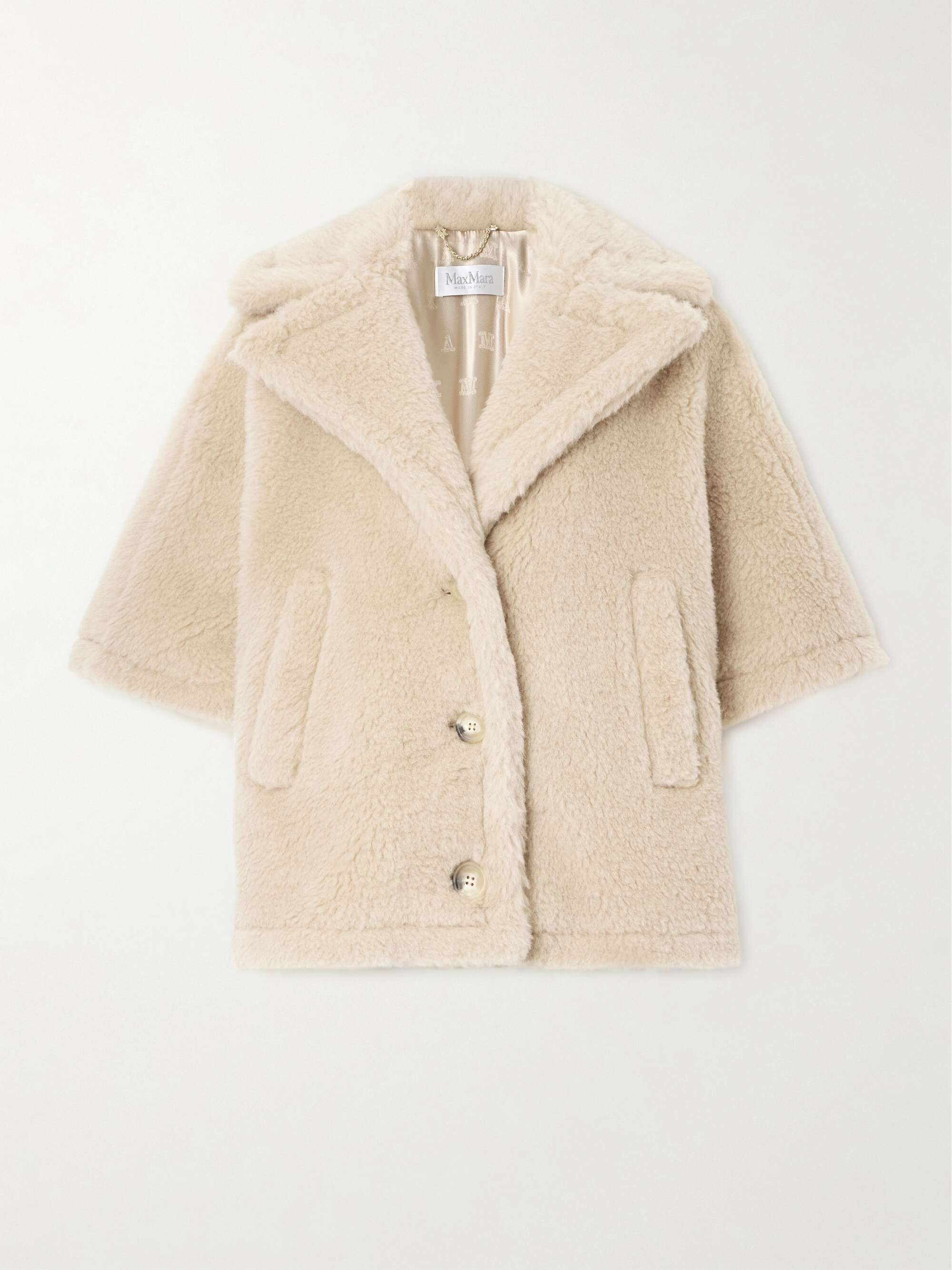 MAX MARA Convertible oversized alpaca, wool and silk-blend jacket | NET ...