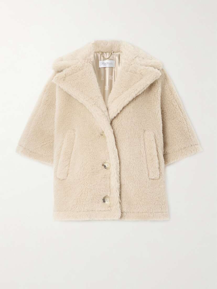 Max Mara Convertible Oversized Alpaca, Wool And Silk-blend Jacket