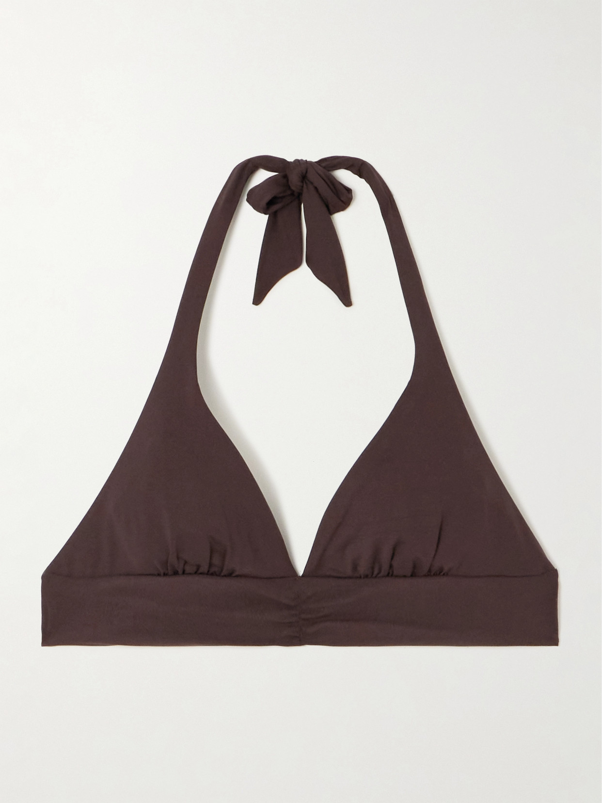 Shop Max Mara Anika Bikini Top In Brown