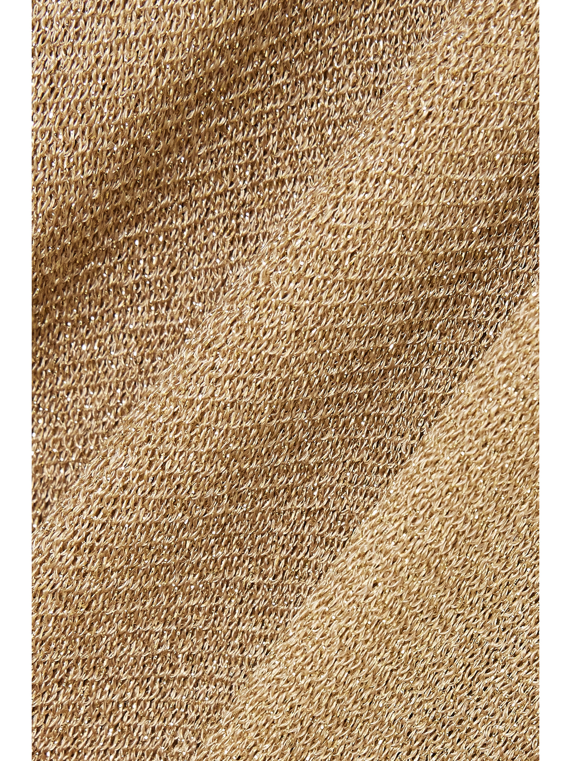 Max Mara Beachwear Macao belted fringed metallic open-knit kaftan thumbnail