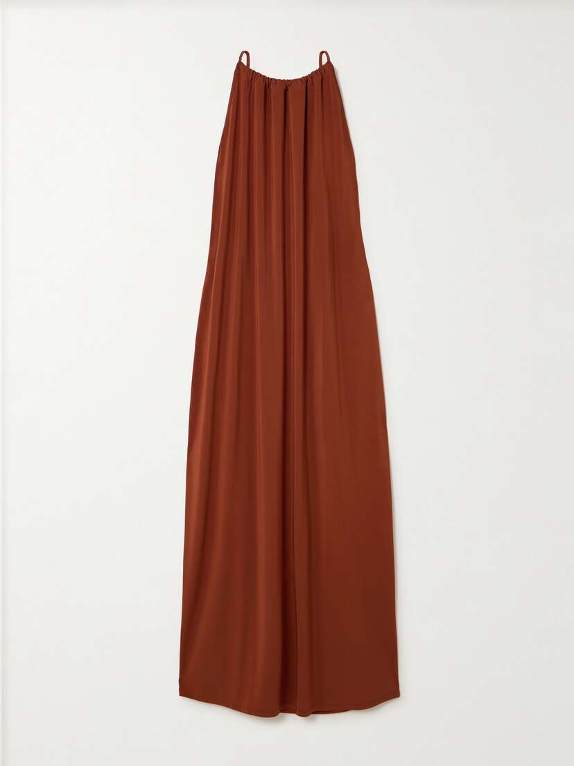 Max Mara Beachwear Garda Belted Athered Stretch-jersey Midi Dress - x large