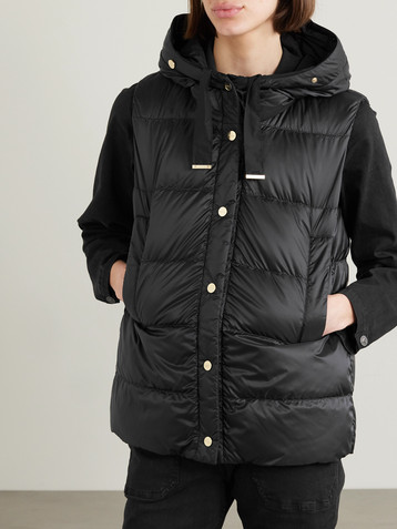 Max Mara The Cube hooded quilted shell down vest