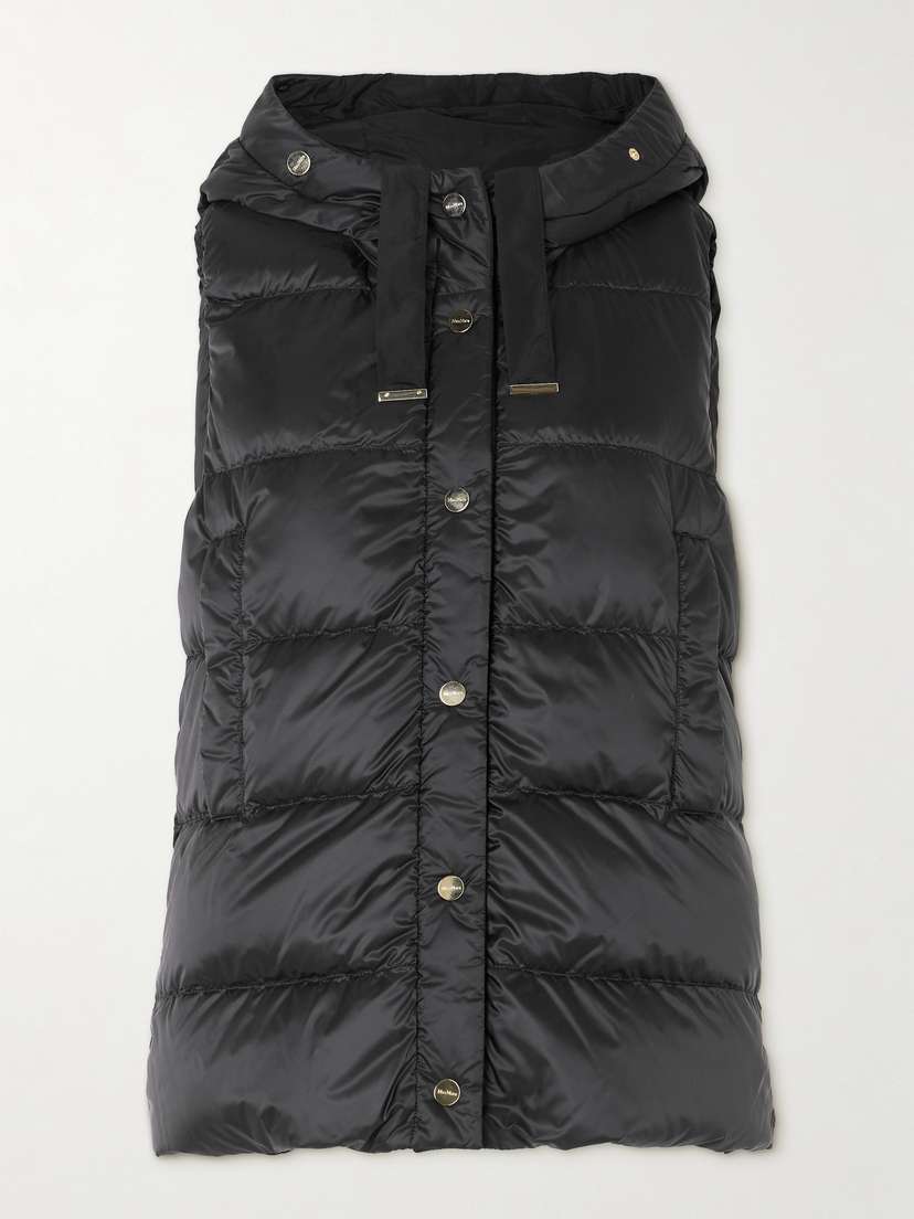 Max Mara The Cube Hooded Quilted Shell Down Vest