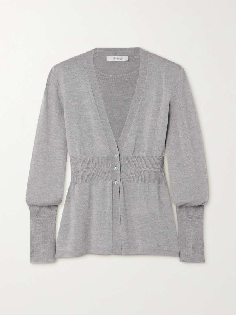 Max Mara Leisure Olindo Wool Top And Cardigan Set