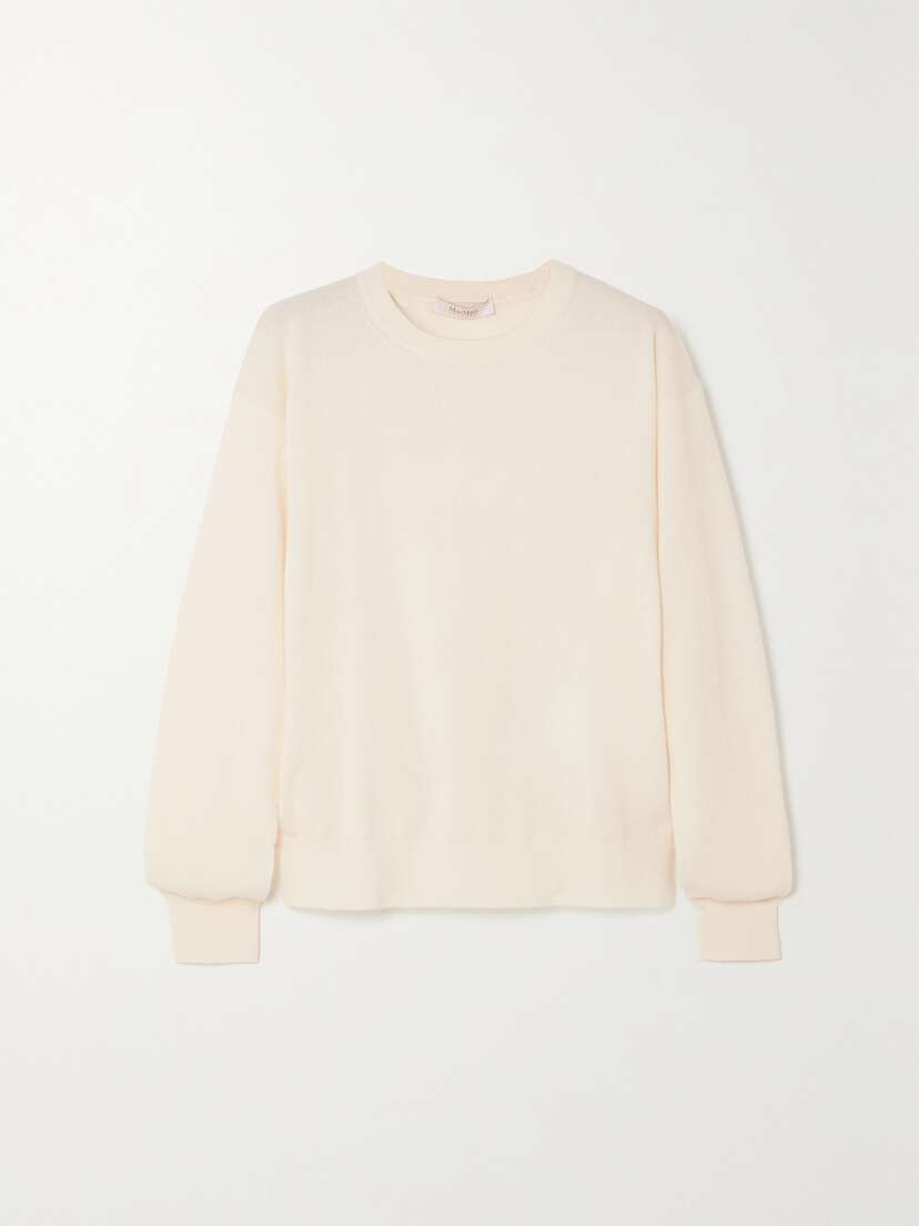 Max Mara Leisure Magico Wool And Cashmere-blend Sweatshirt