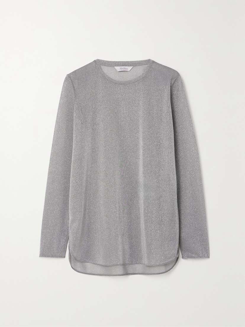 Max Mara Leisure Etra Metallic Knitted Top