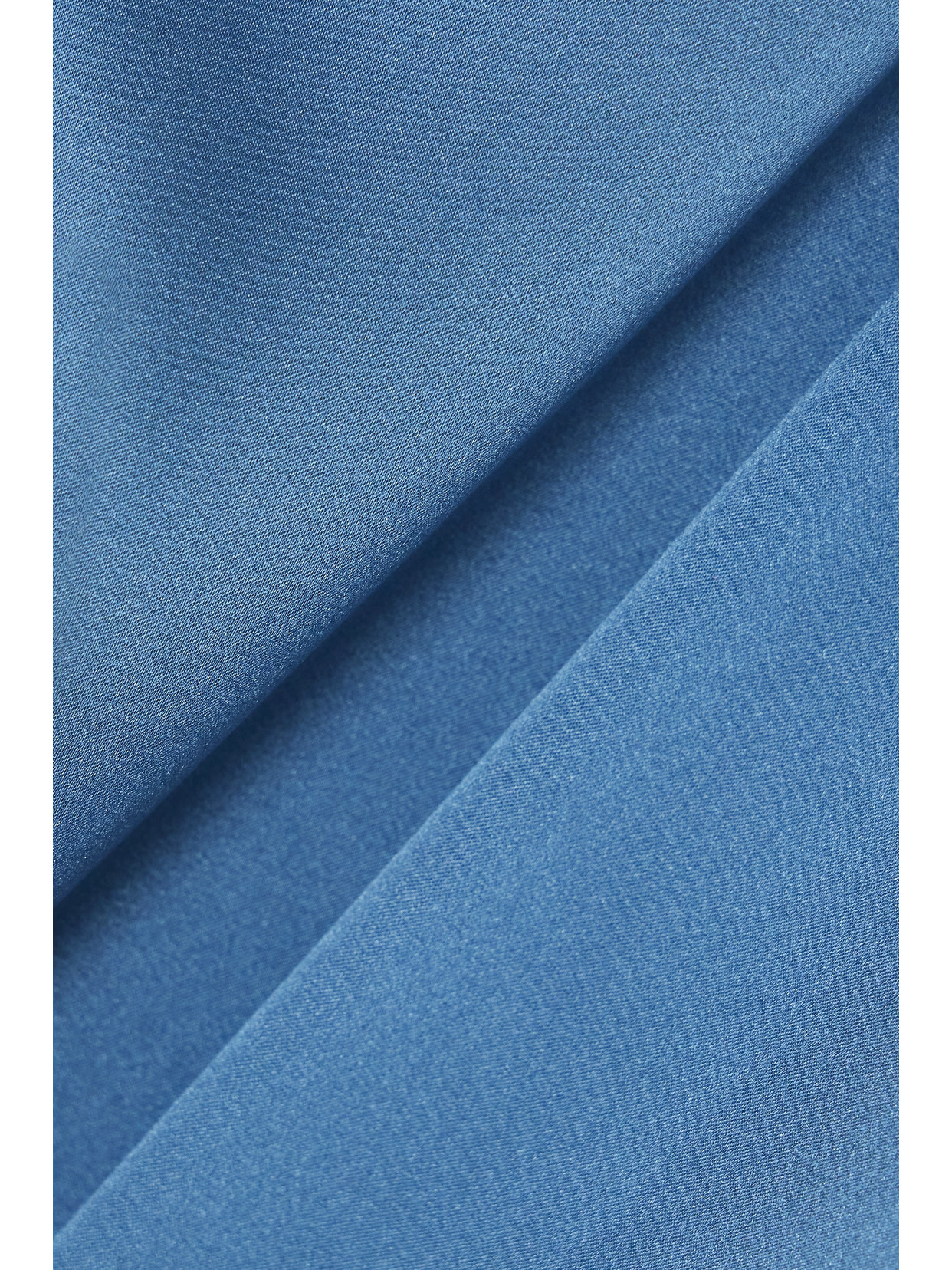 Max Mara Leisure Cortona Silk-blend Satin T-shirt In Blue