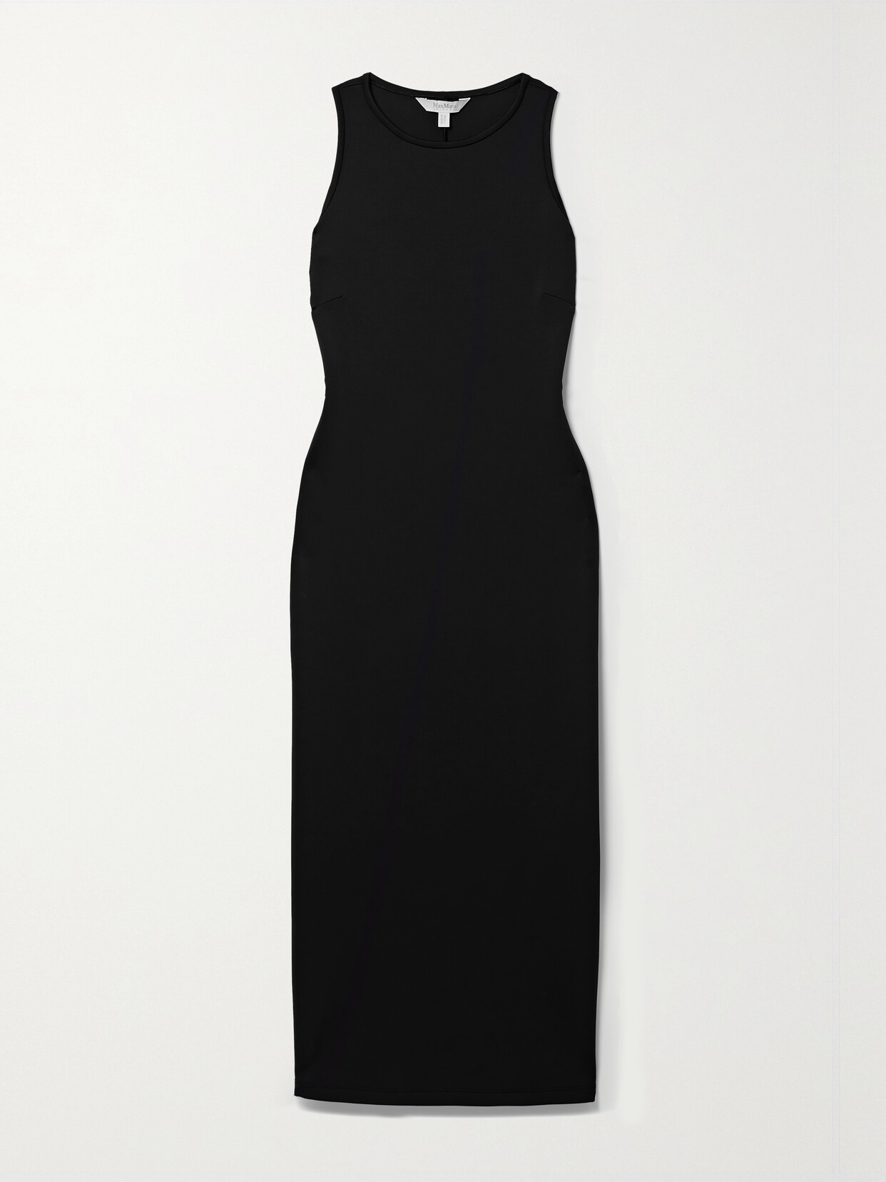 Max Mara Leisure Baccano Stretch-ponte Midi Dress In Black