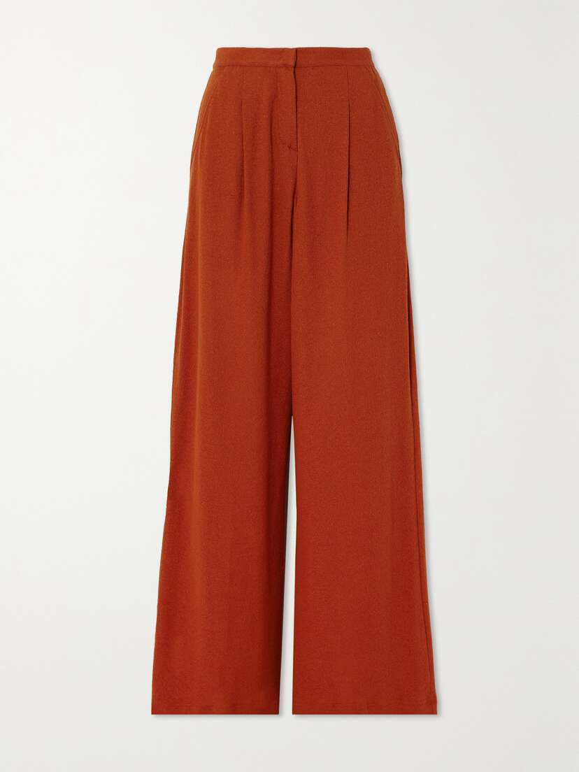 Max Mara Leisure Brina Linen-blend Gauze Wide-leg Pants