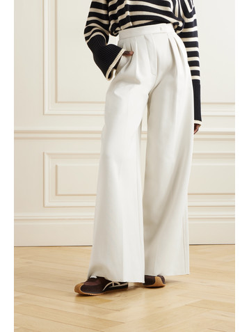 Max Mara Zinnia pleated jersey wide-leg pants