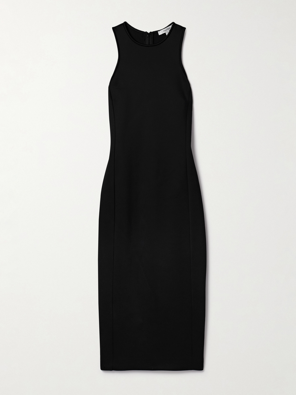 Max Mara Vetta Woven Midi Dress - Black