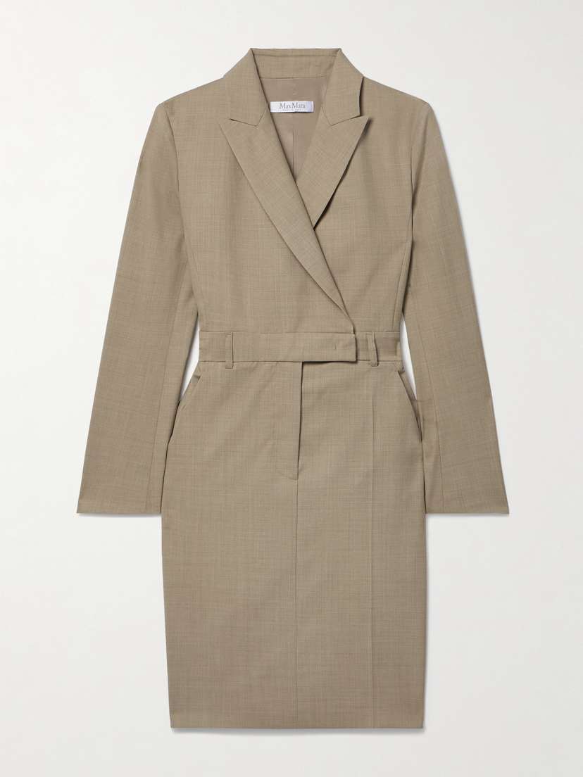 Max Mara — Odessa wrap-effect wool dress