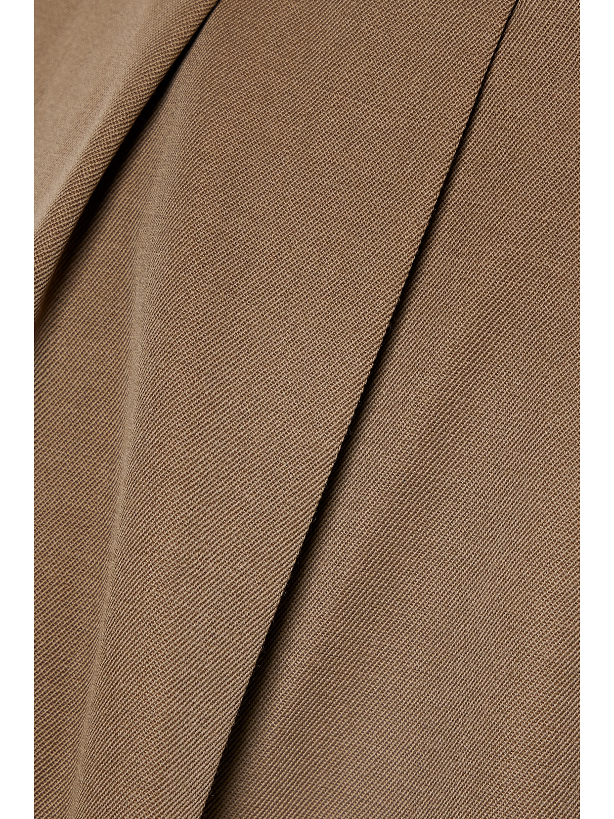 Max Mara Libbra Pleated Wool And Mohair-blend Twill Wide-leg Pants In Brown