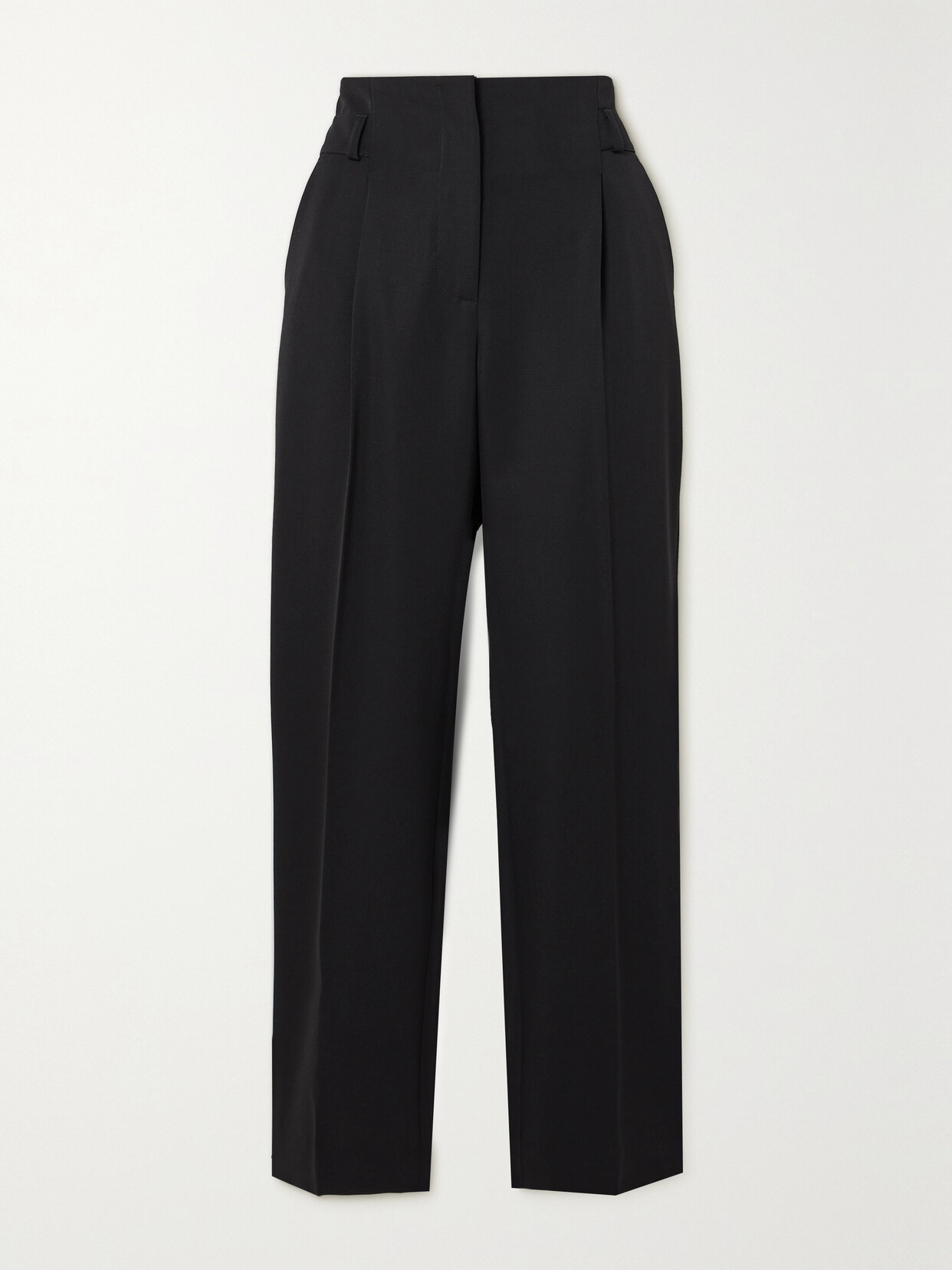 Max Mara - Celtico Wool And Mohair-blend Twill Tapered Pants - Black