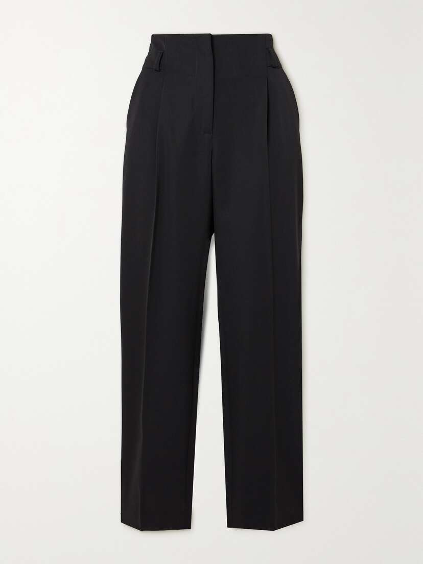 Max Mara Celtico Wool And Mohair-blend Twill Tapered Pants