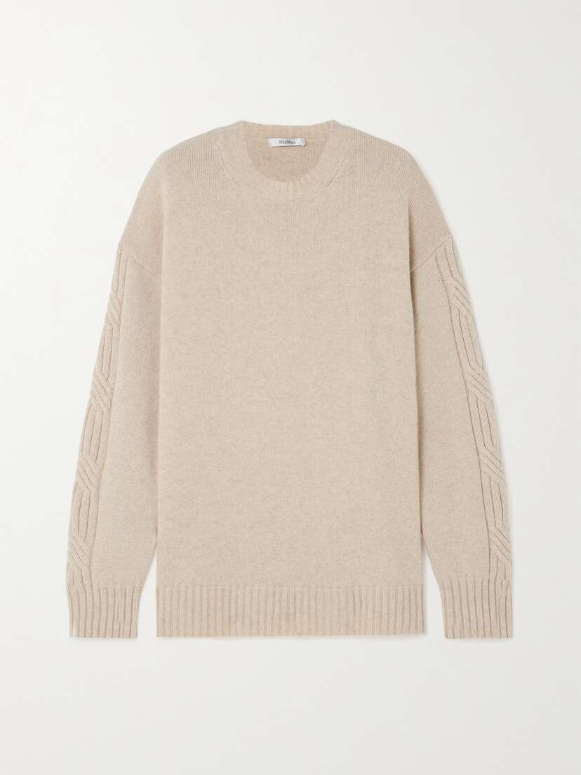 Max Mara Vicini Cable-knit Cashmere Sweater