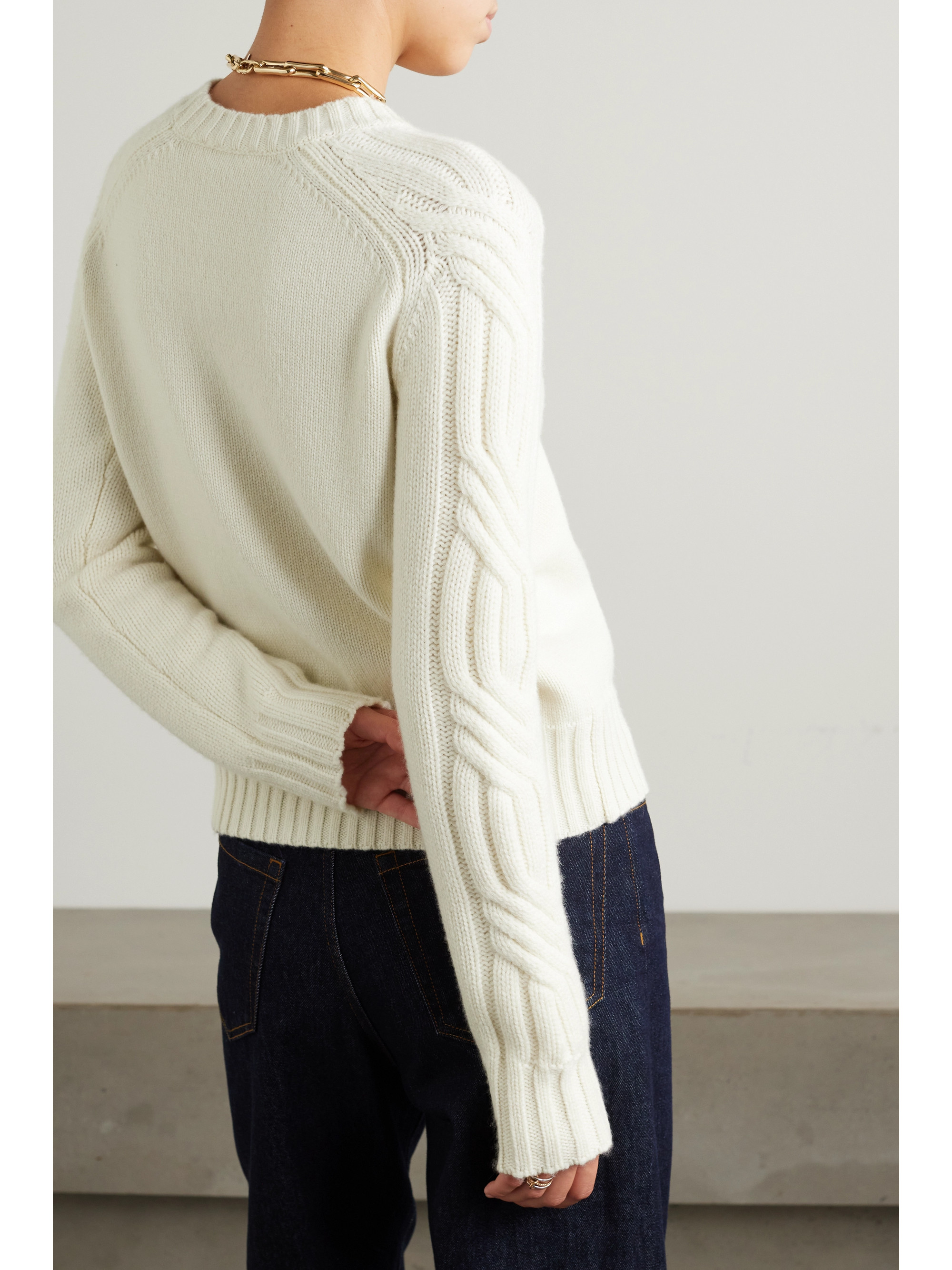 Max Mara Berlina cable-knit cashmere sweater thumbnail