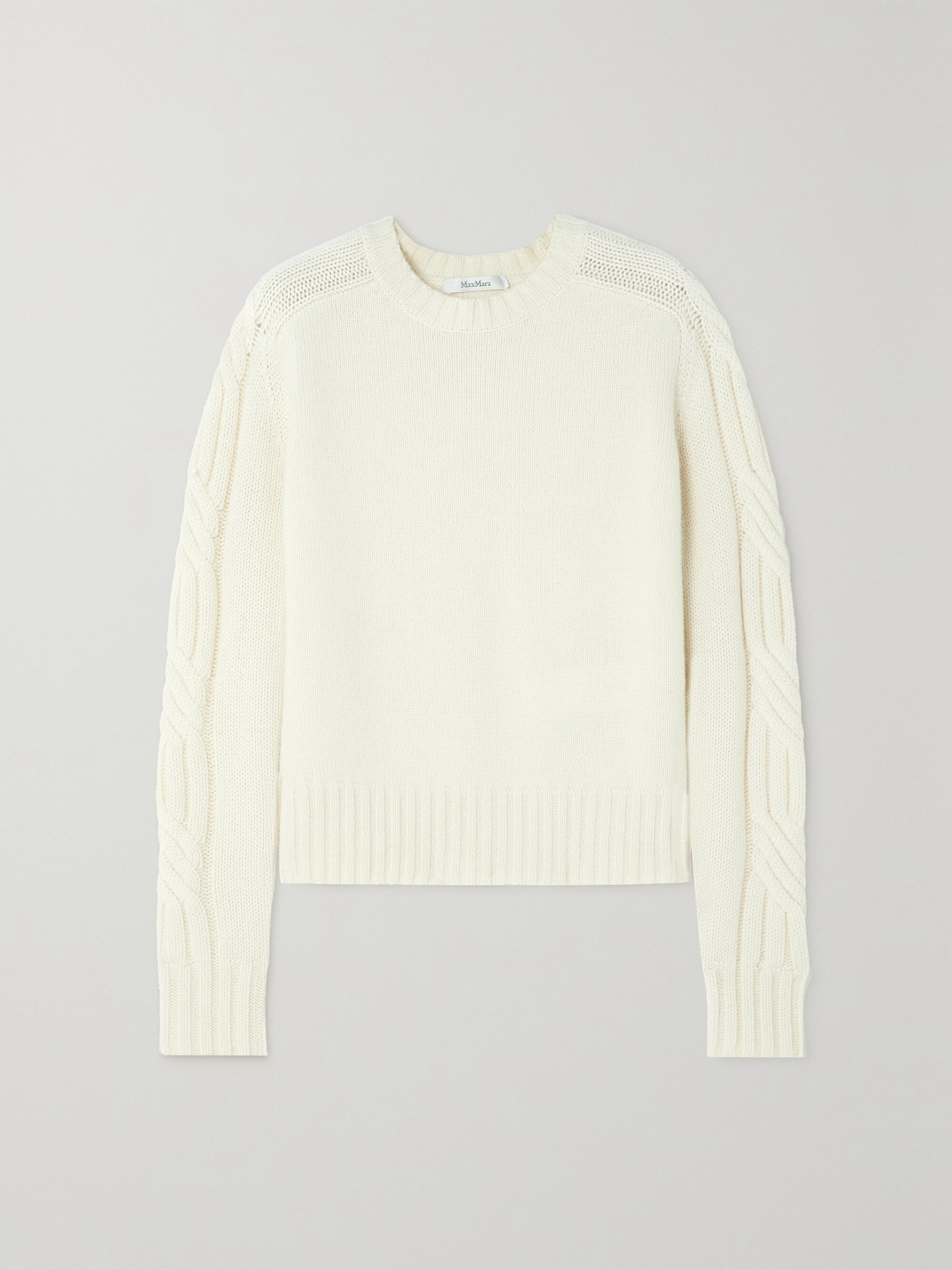 Max Mara Berlina cable-knit cashmere sweater thumbnail