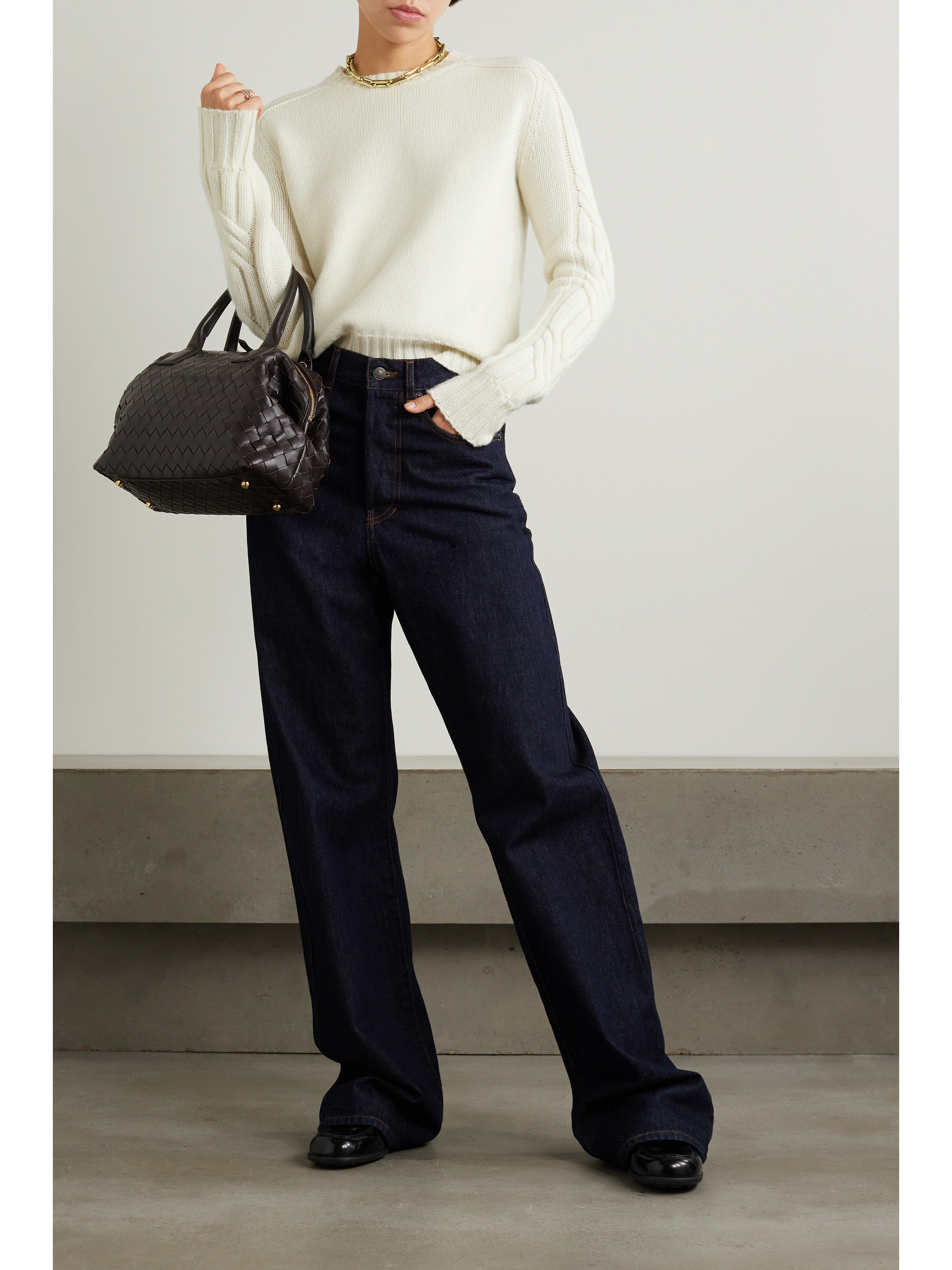 Max Mara Berlina cable-knit cashmere sweater