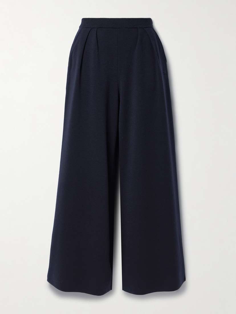 Max Mara Pleated Wool Wide-leg Pants
