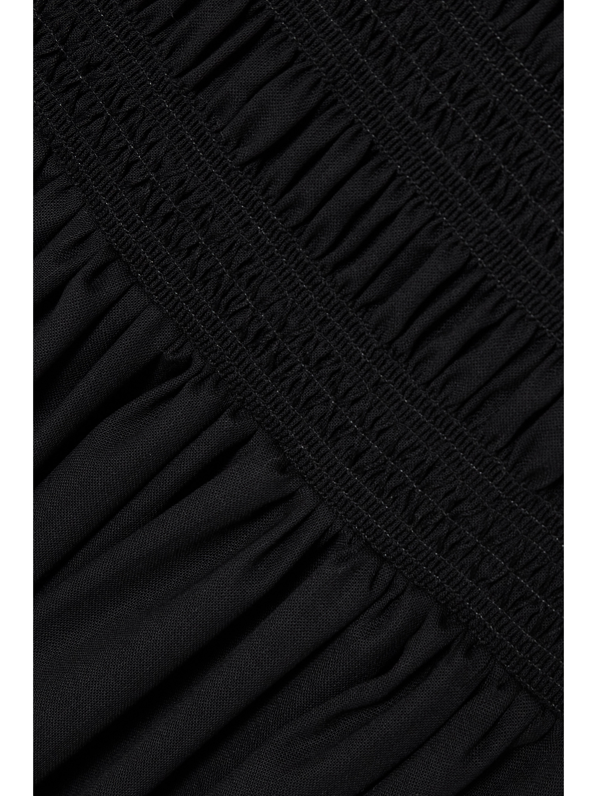 Max Mara Manu off-the-shoulder shirred wool-gauze maxi dress thumbnail