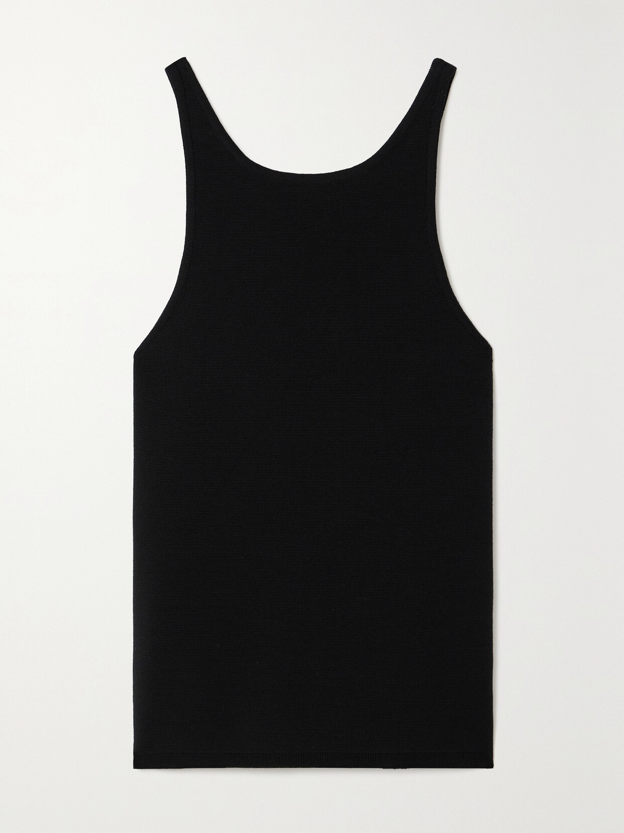 Max Mara - Alfeo Stretch Wool-blend Tank - Black