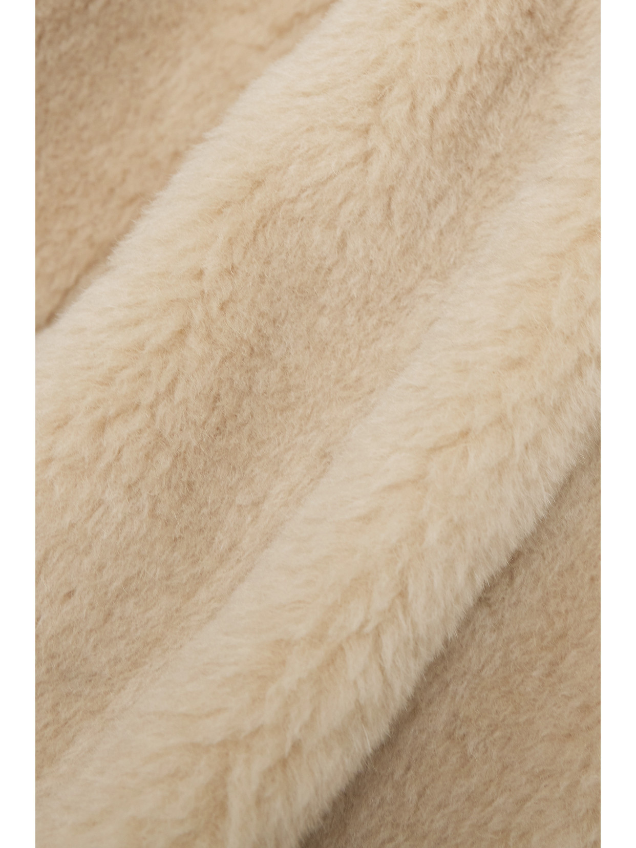 Shop Max Mara Panno Grosgrain-trimmed Alpaca, Wool And Silk-blend Fleece Jacket In Neutrals