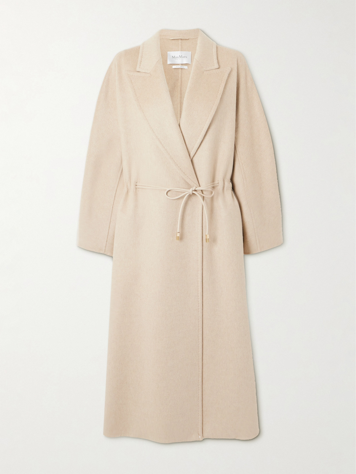 Shop Max Mara Bertone Cashmere Coat In Neutrals