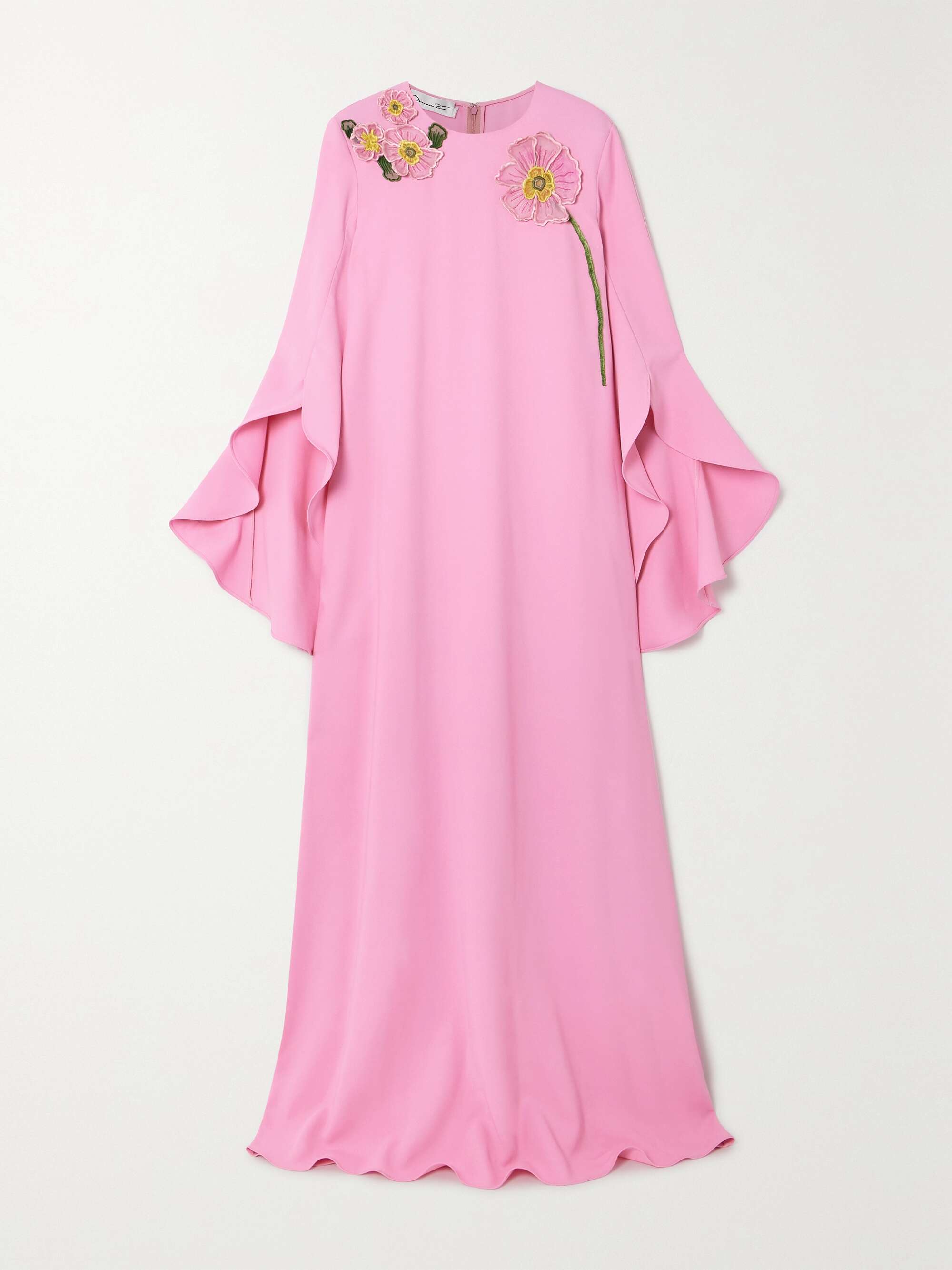 Oscar de la clearance renta embroidered dress