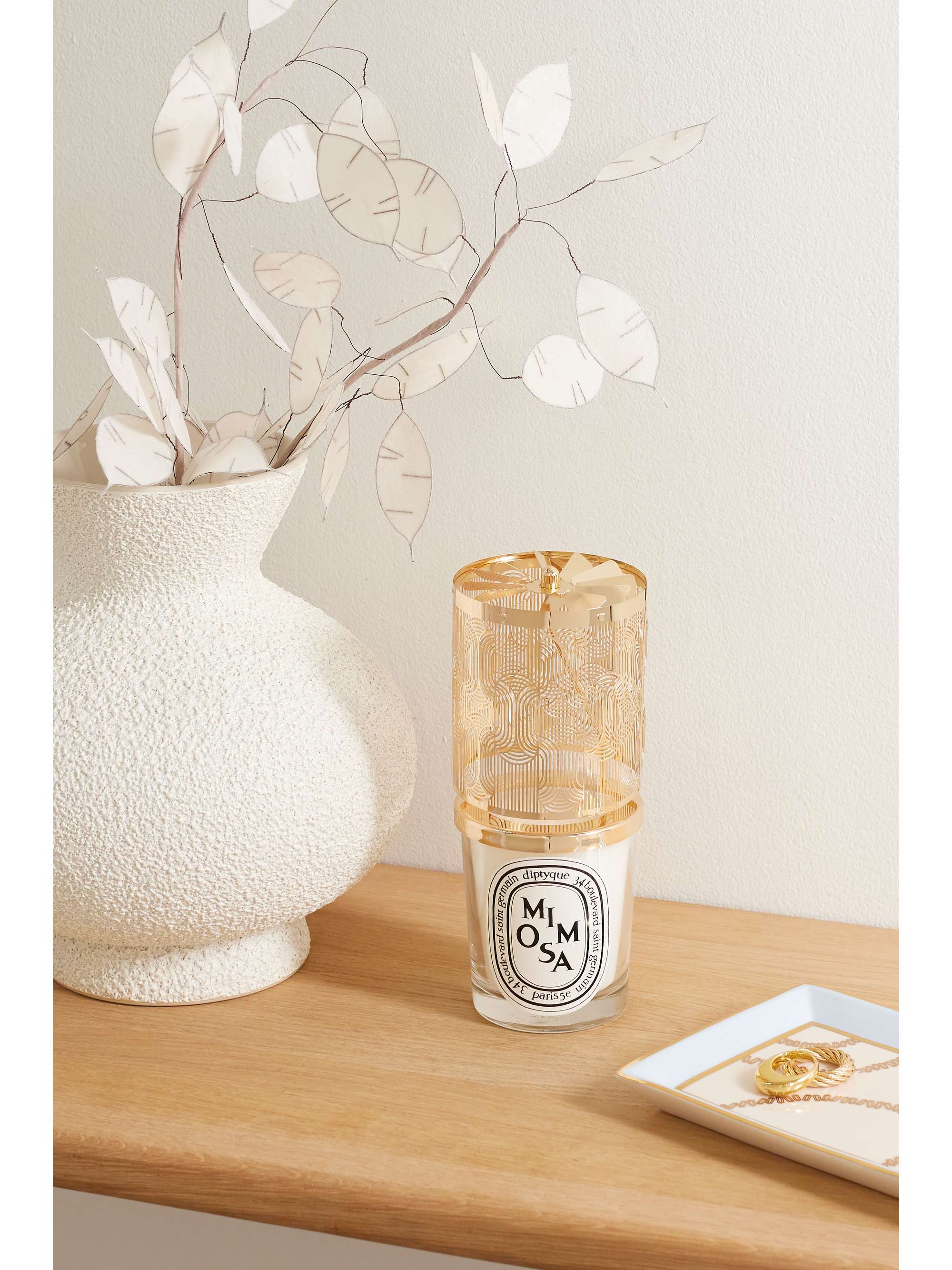 Diptyque Mimosa Candle Lantern Holiday Gift Set (Limited Edition