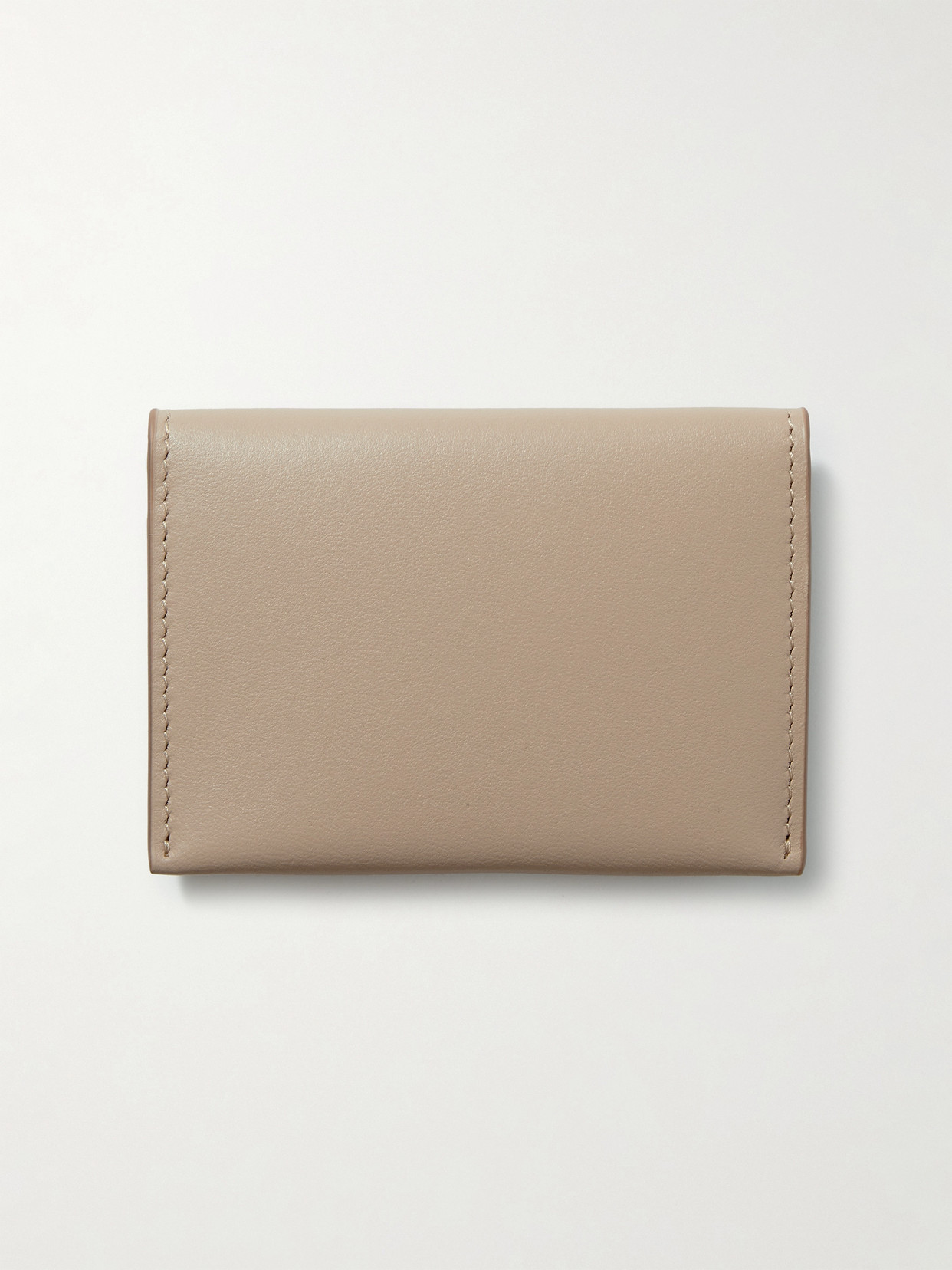 Shop Acne Studios Printed Leather Wallet In Brown