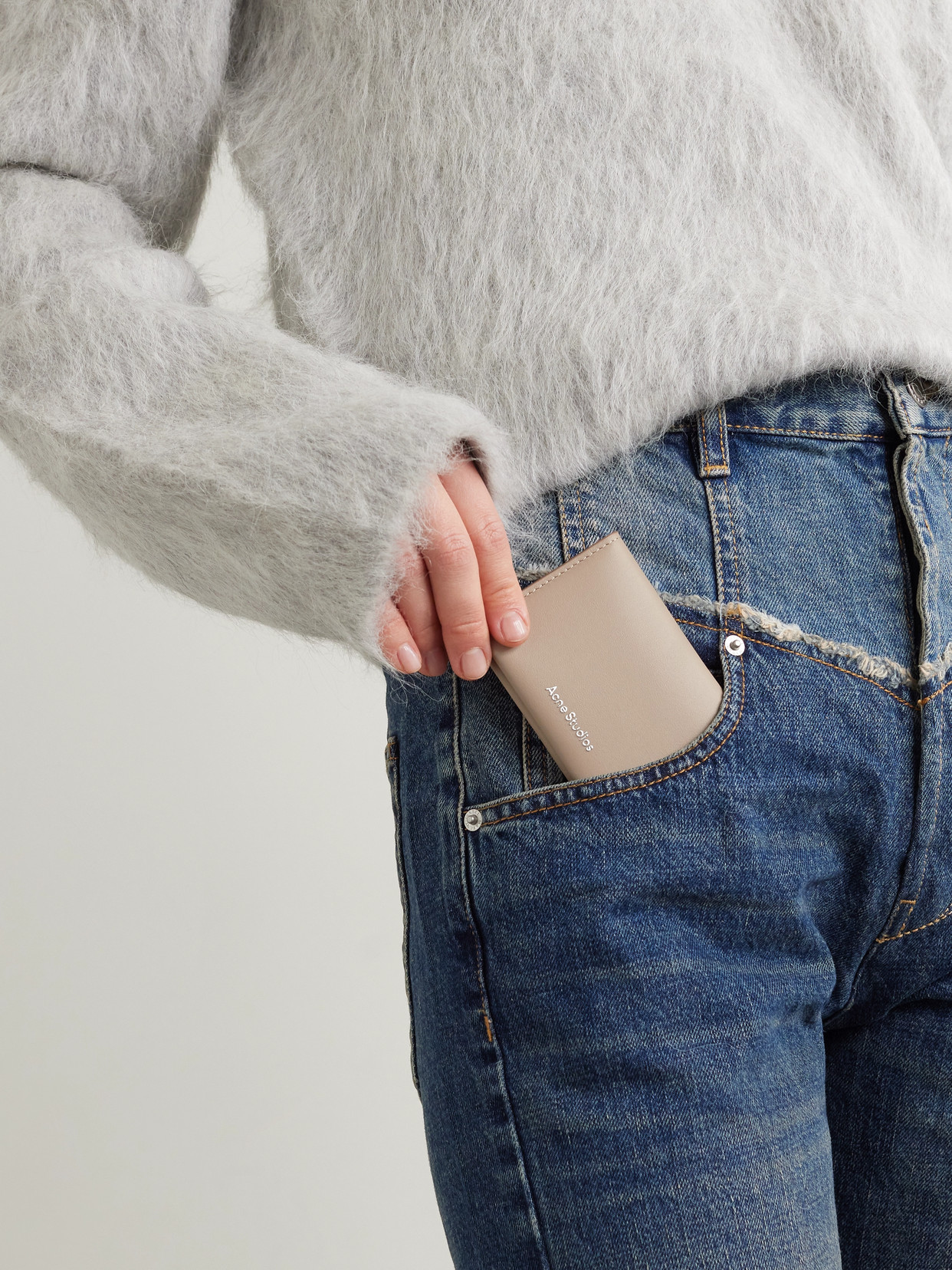 ACNE STUDIOS PRINTED LEATHER WALLET 