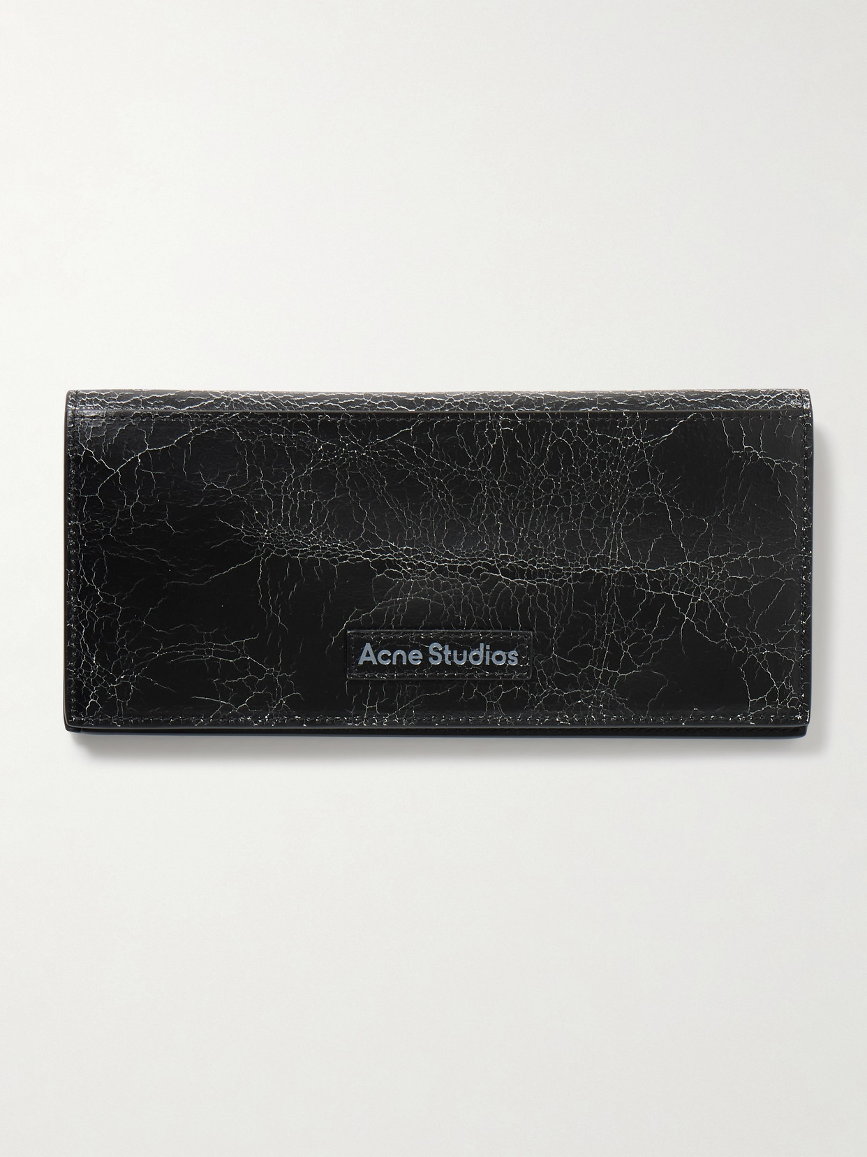 Acne Studios - Cracked-leather Wallet - Black