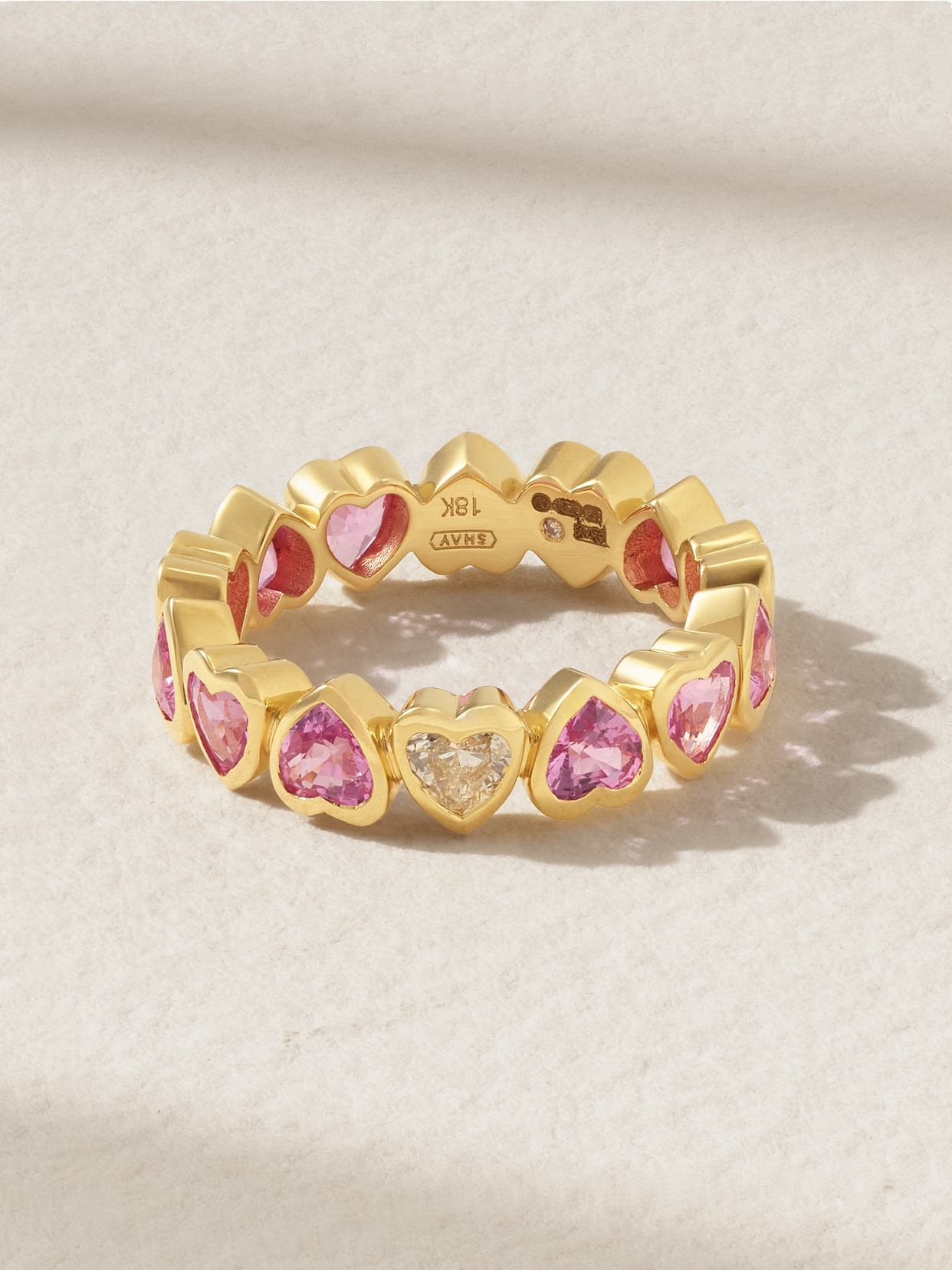 SHAY 18-karat Gold Sapphire And Diamond Ring - Pink