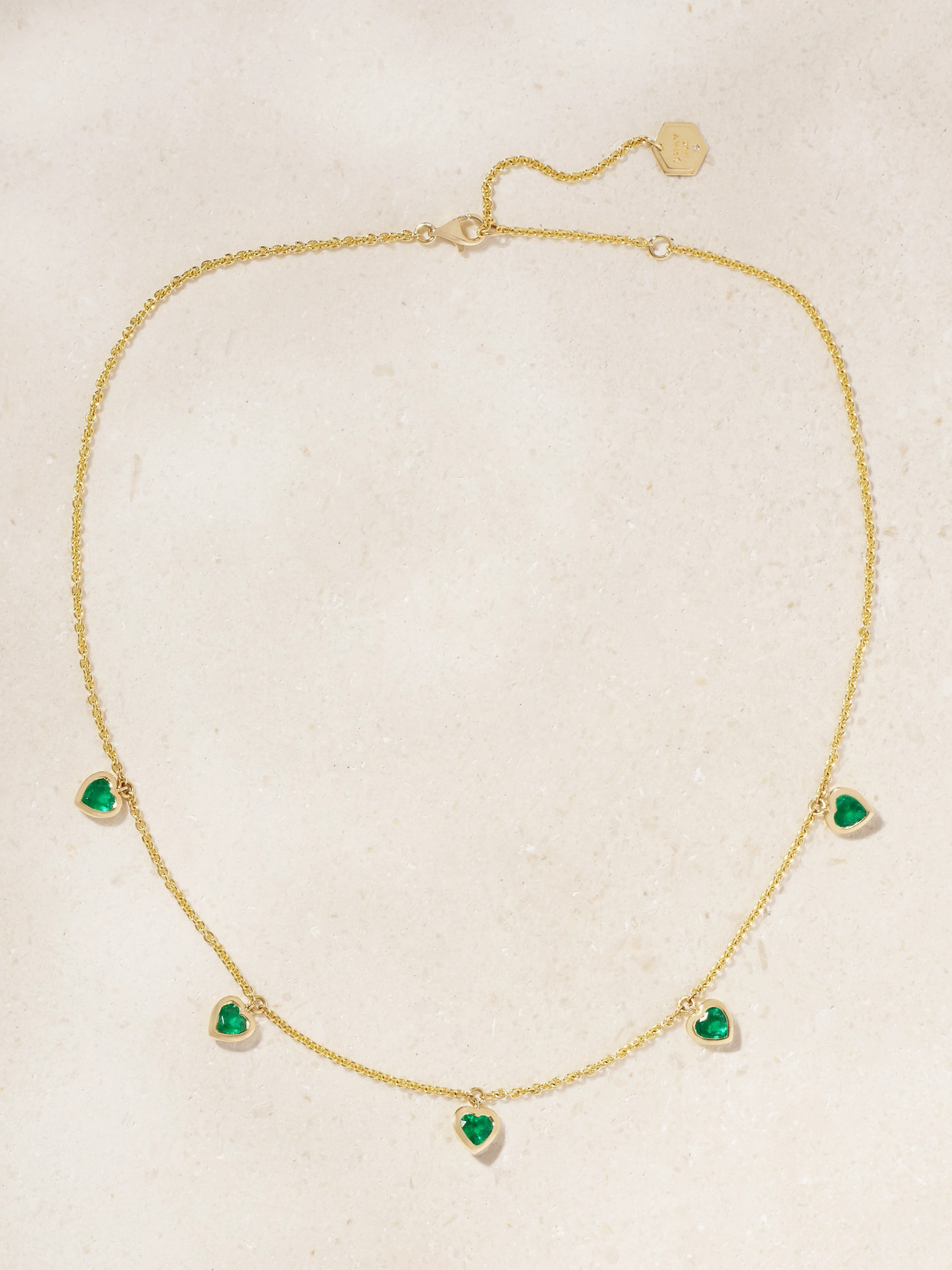 SHAY - 18-karat Gold Emerald Necklace - Green