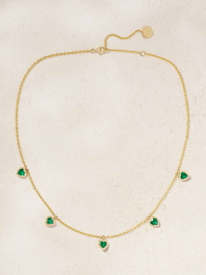 SHAY 18-karat Gold Emerald Necklace