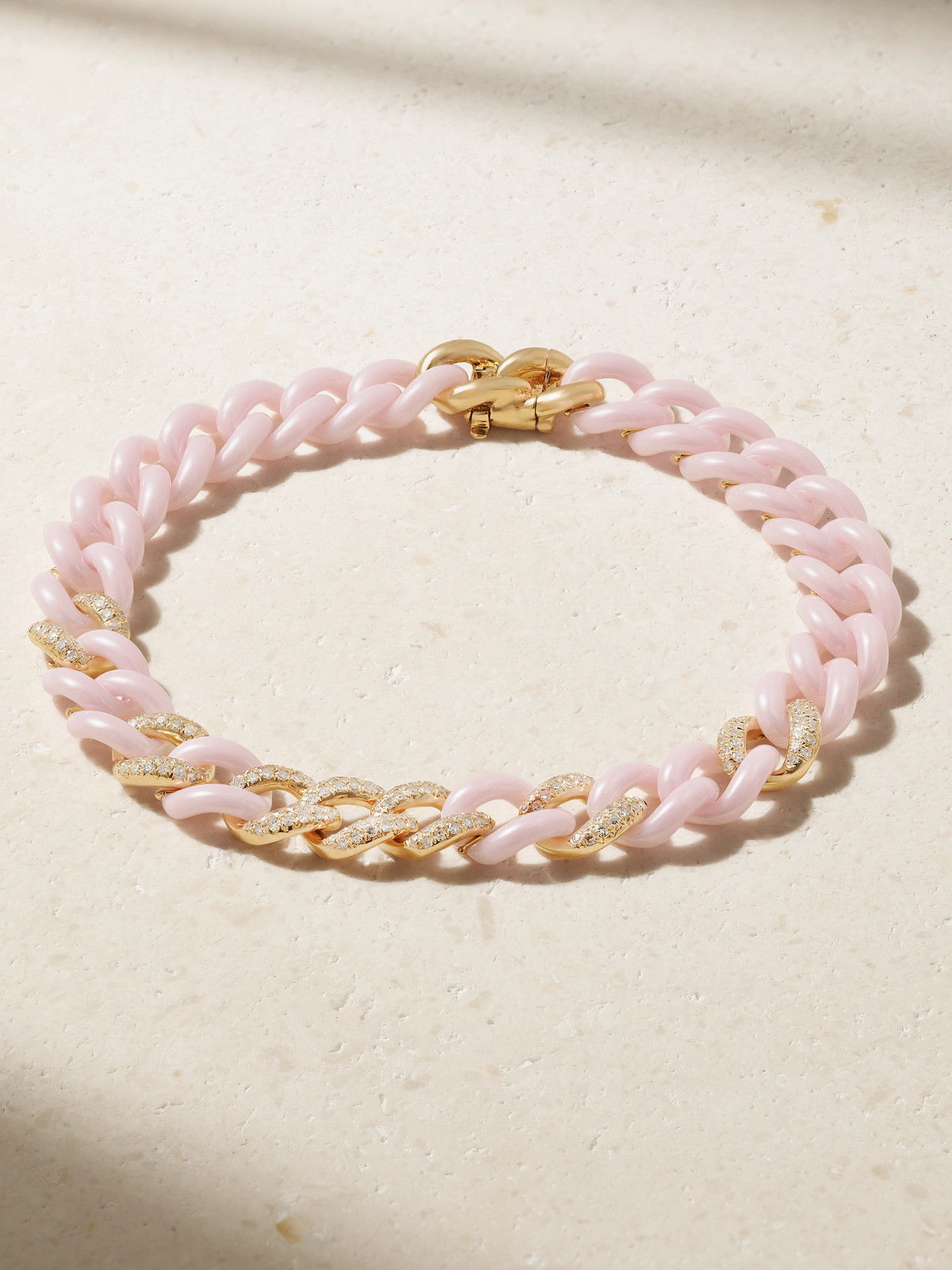 SHAY Ceramic, 18-karat Rose  And Diamond Bracelet