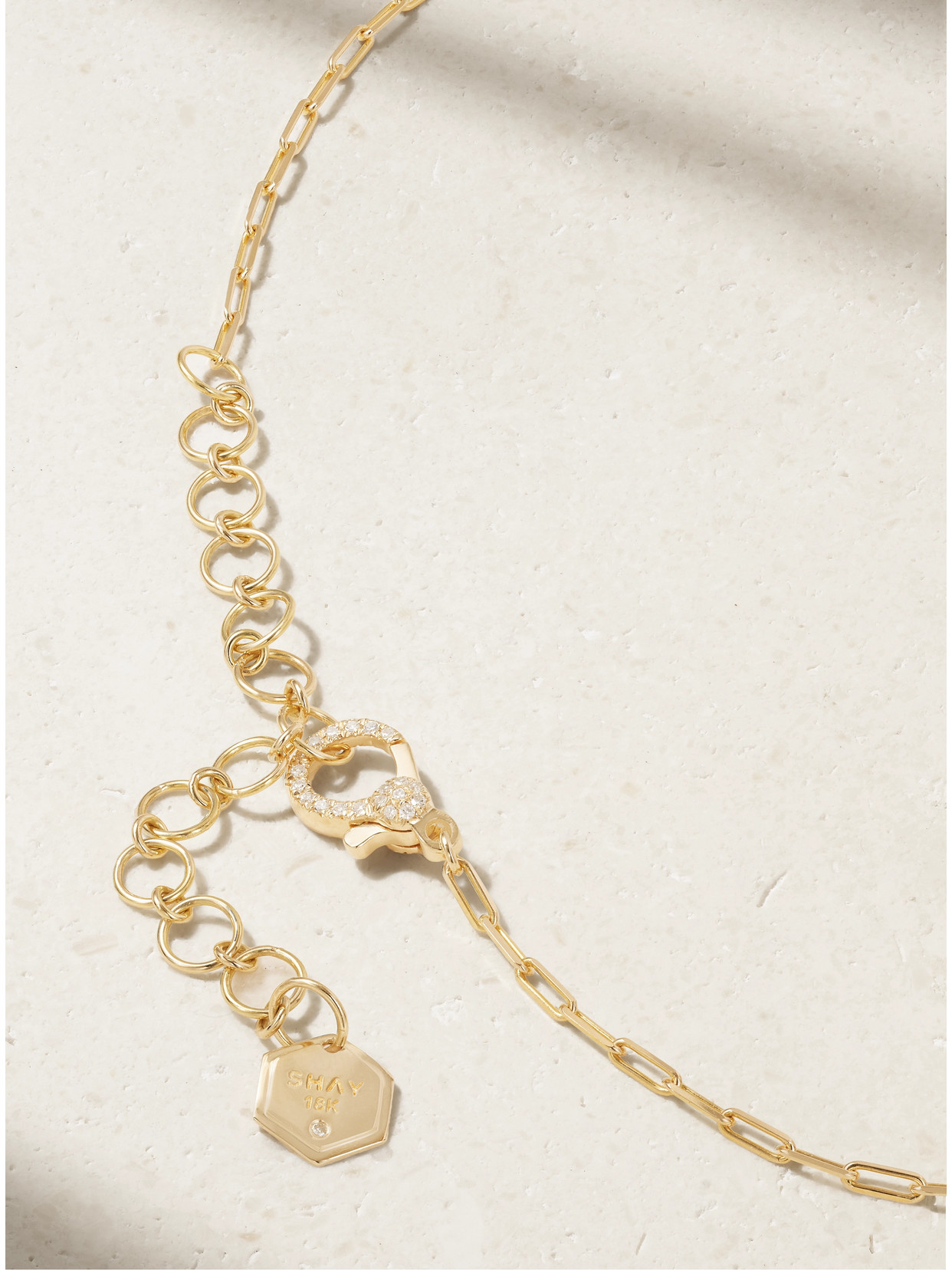 Shay 18-karat Rose Gold, Sapphire And Diamond Necklace In Pink