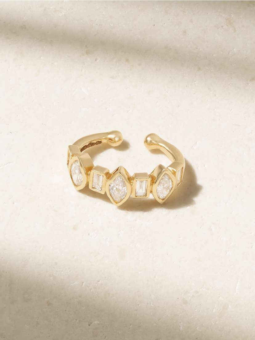 SHAY 18-karat Gold Diamond Ear Cuff