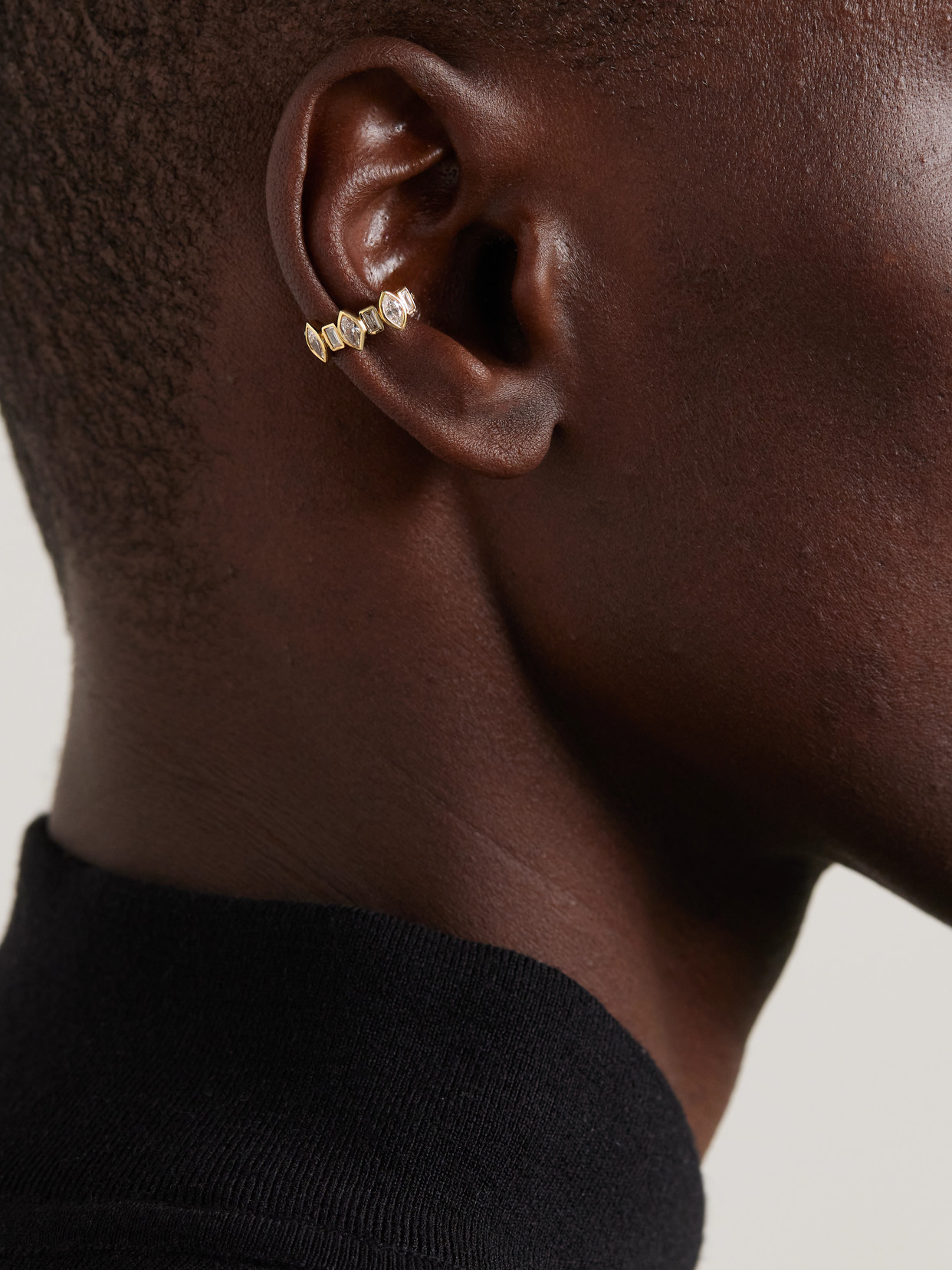 Shay 18-karat Gold Diamond Ear Cuff In Gold