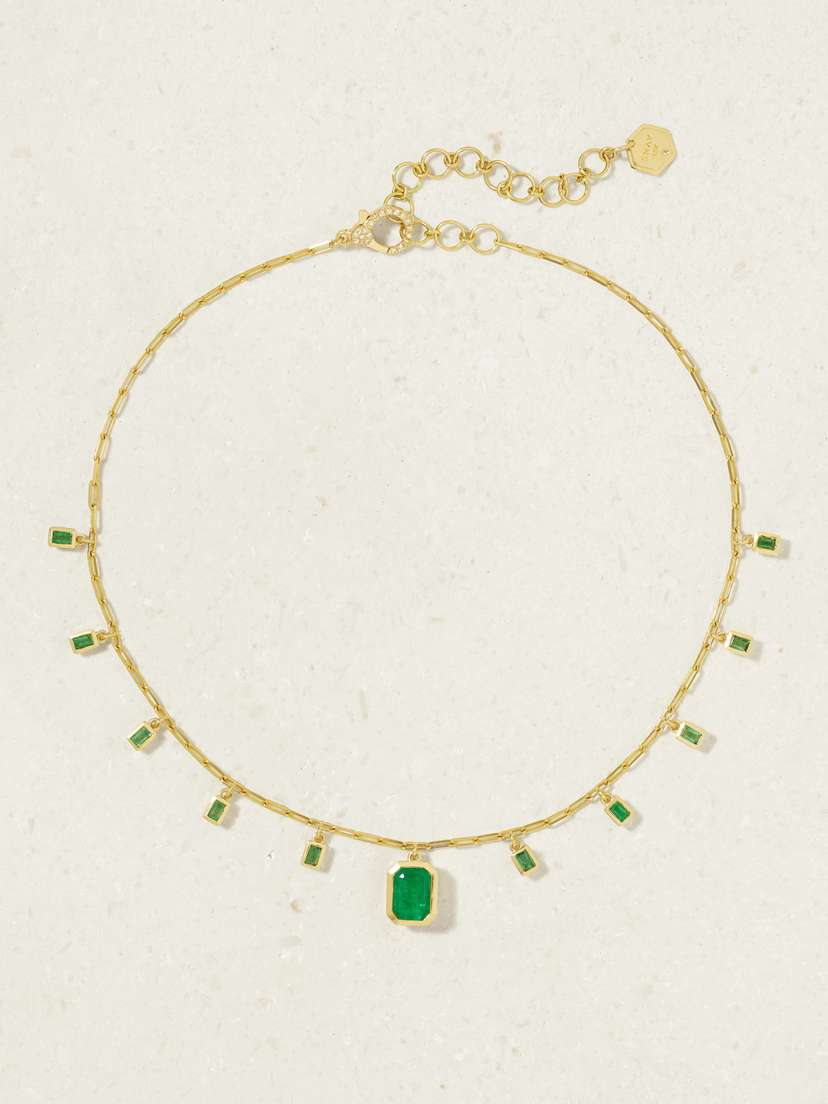 SHAY 18-karat Emerald Choker