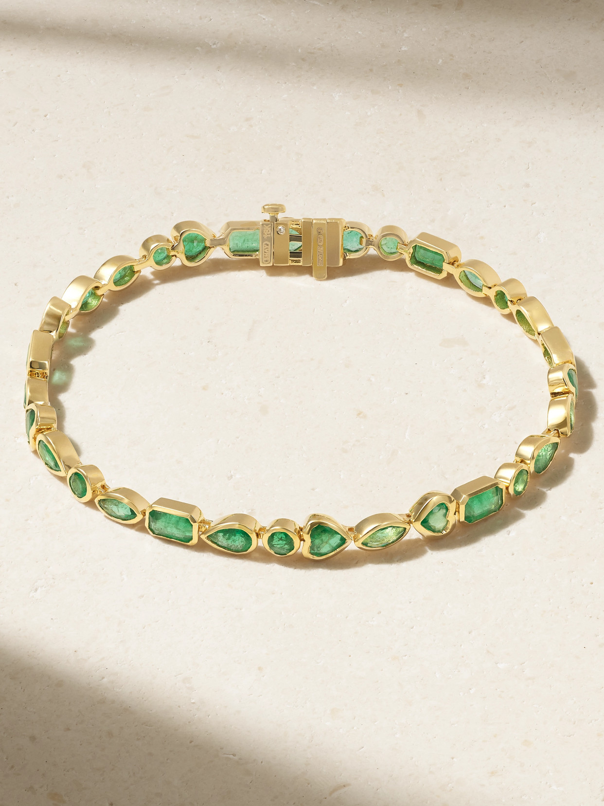 SHAY - 18-karat Gold Emerald Tennis Bracelet - Green