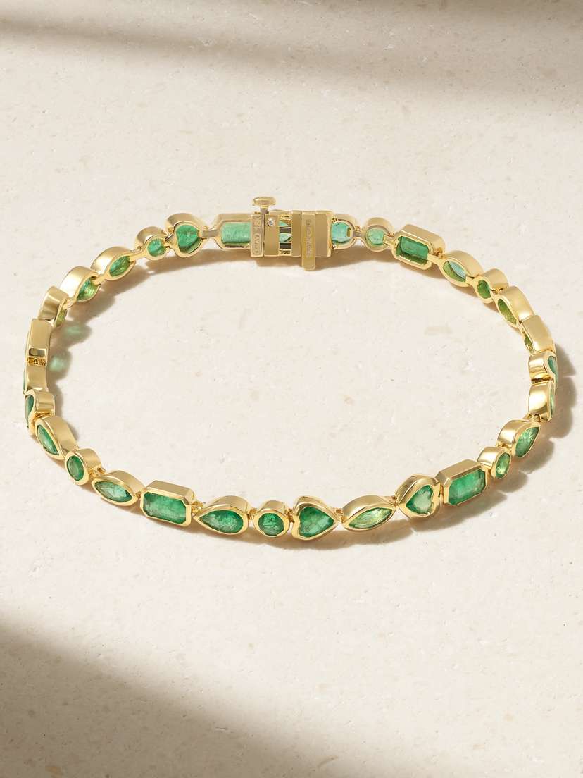 SHAY 18-karat Gold Emerald Tennis Bracelet -  - One size