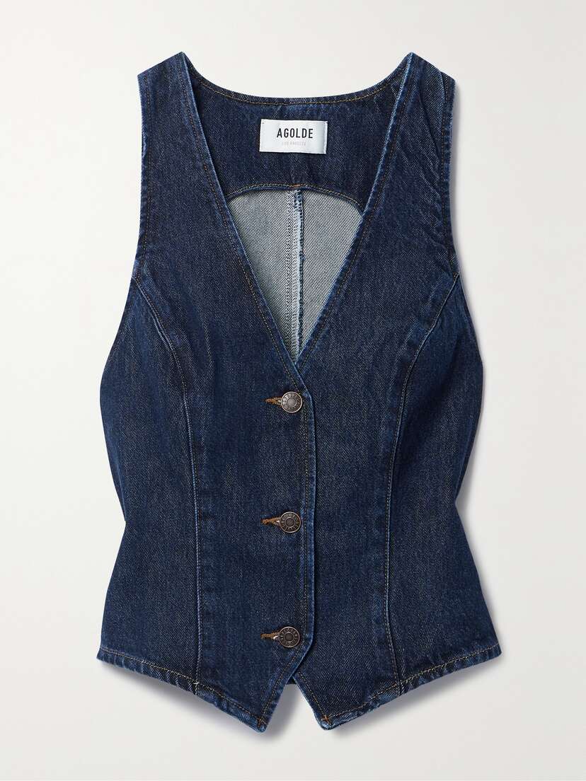 AGOLDE Heller Recycled Denim Vest - x large