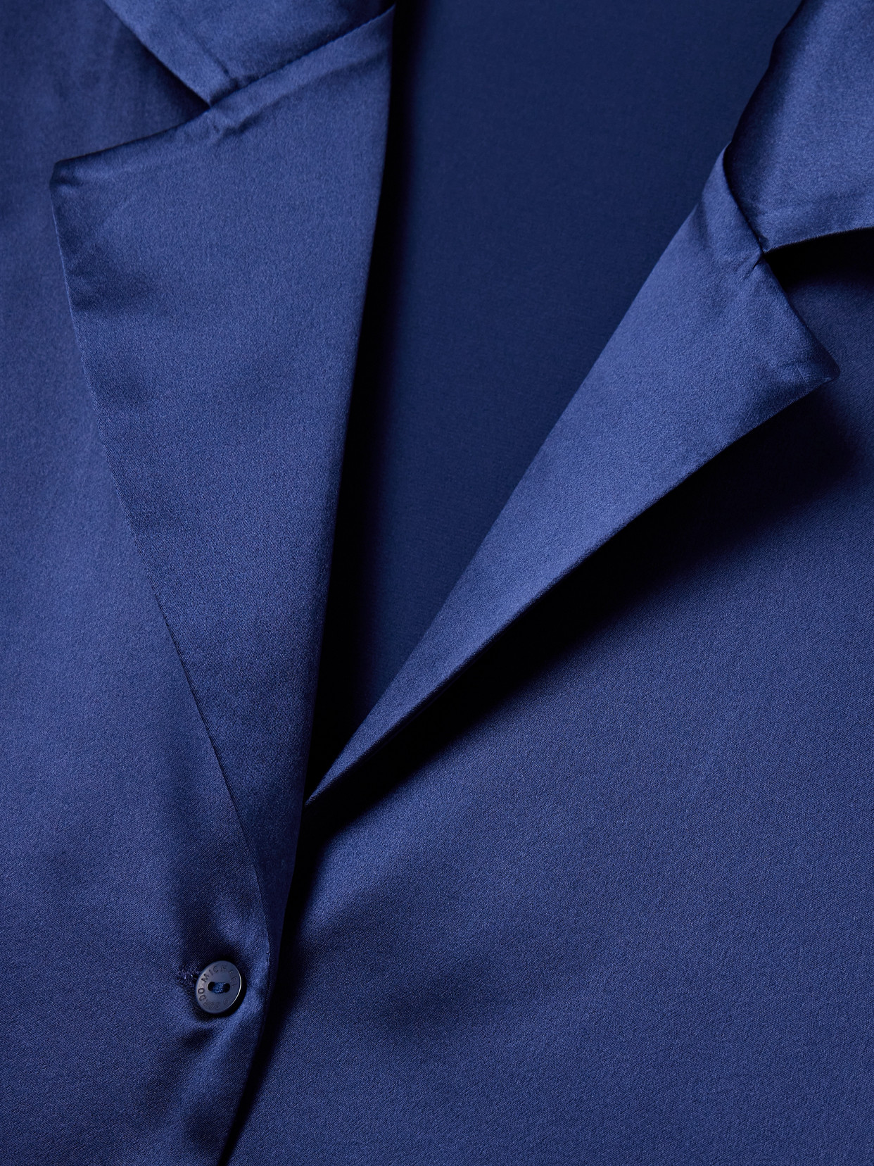 Cropped Silk-Satin Shirt