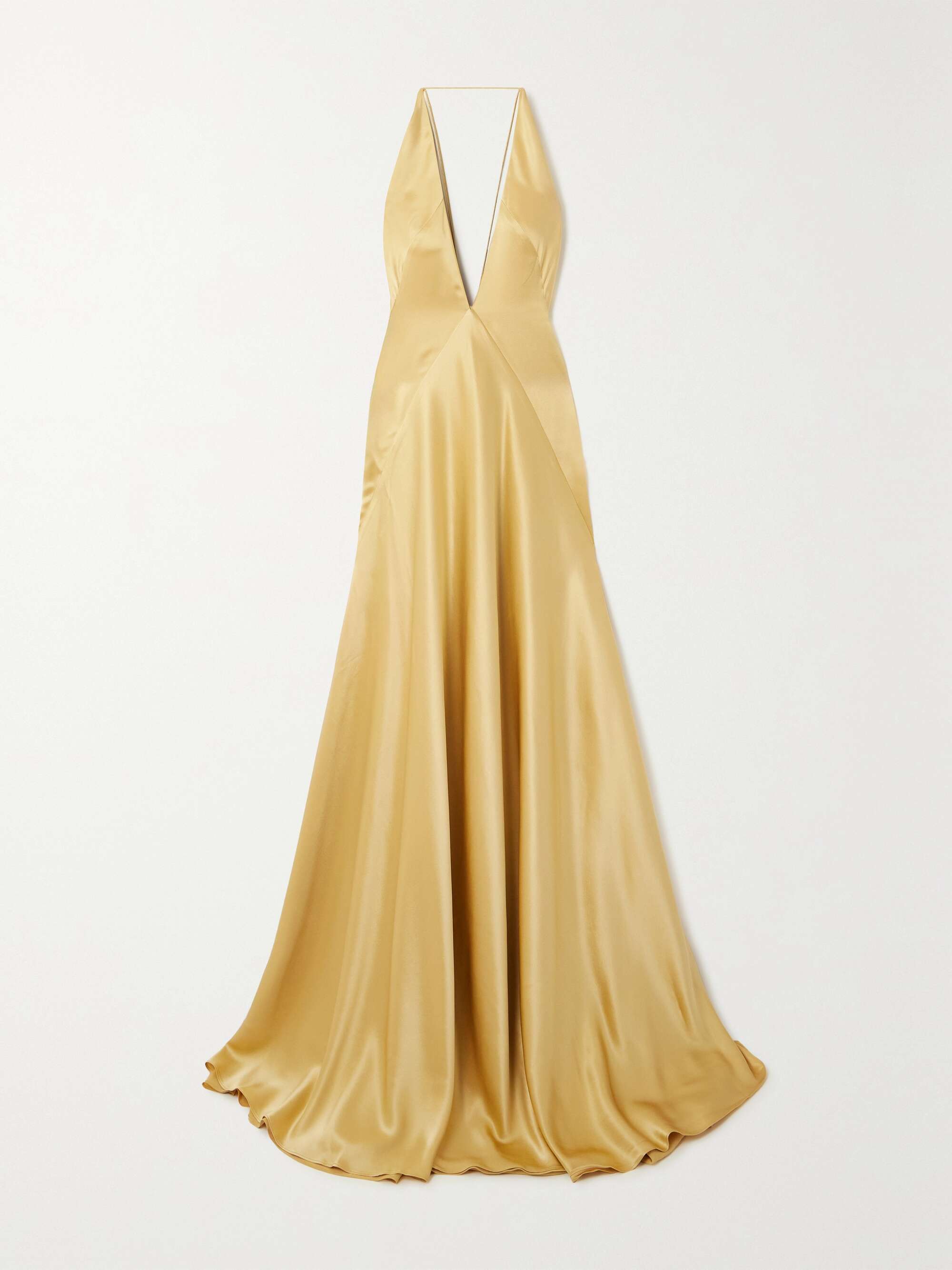 MICHAEL LO SORDO Alexandra open-back silk-satin gown | NET-A-PORTER