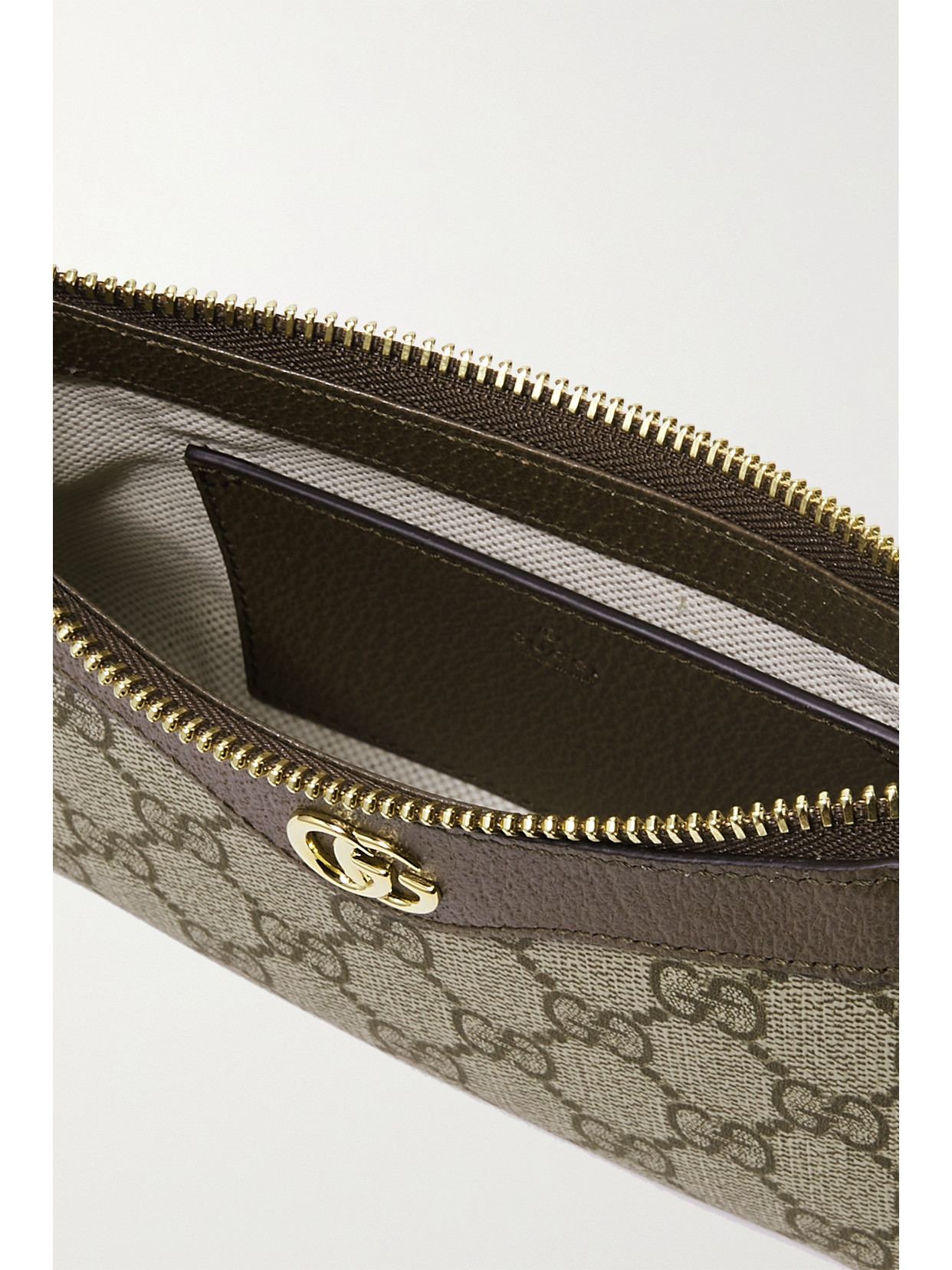 Ophidia Mini Textured Leather-Trimmed Printed Coated-Canvas Shoulder Bag