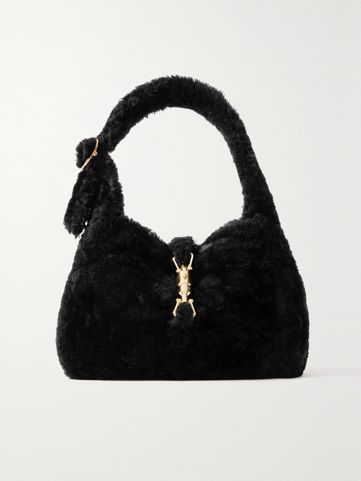 Gucci Jackie 1961 Shearling Shoulder Bag